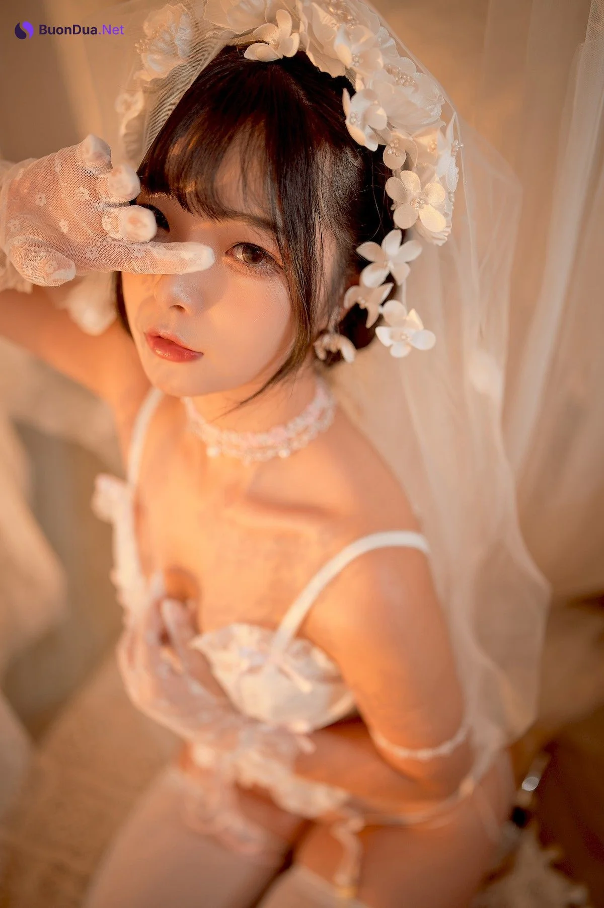 Cosplay Yuuhui玉汇 纯白花嫁 - Photo 8