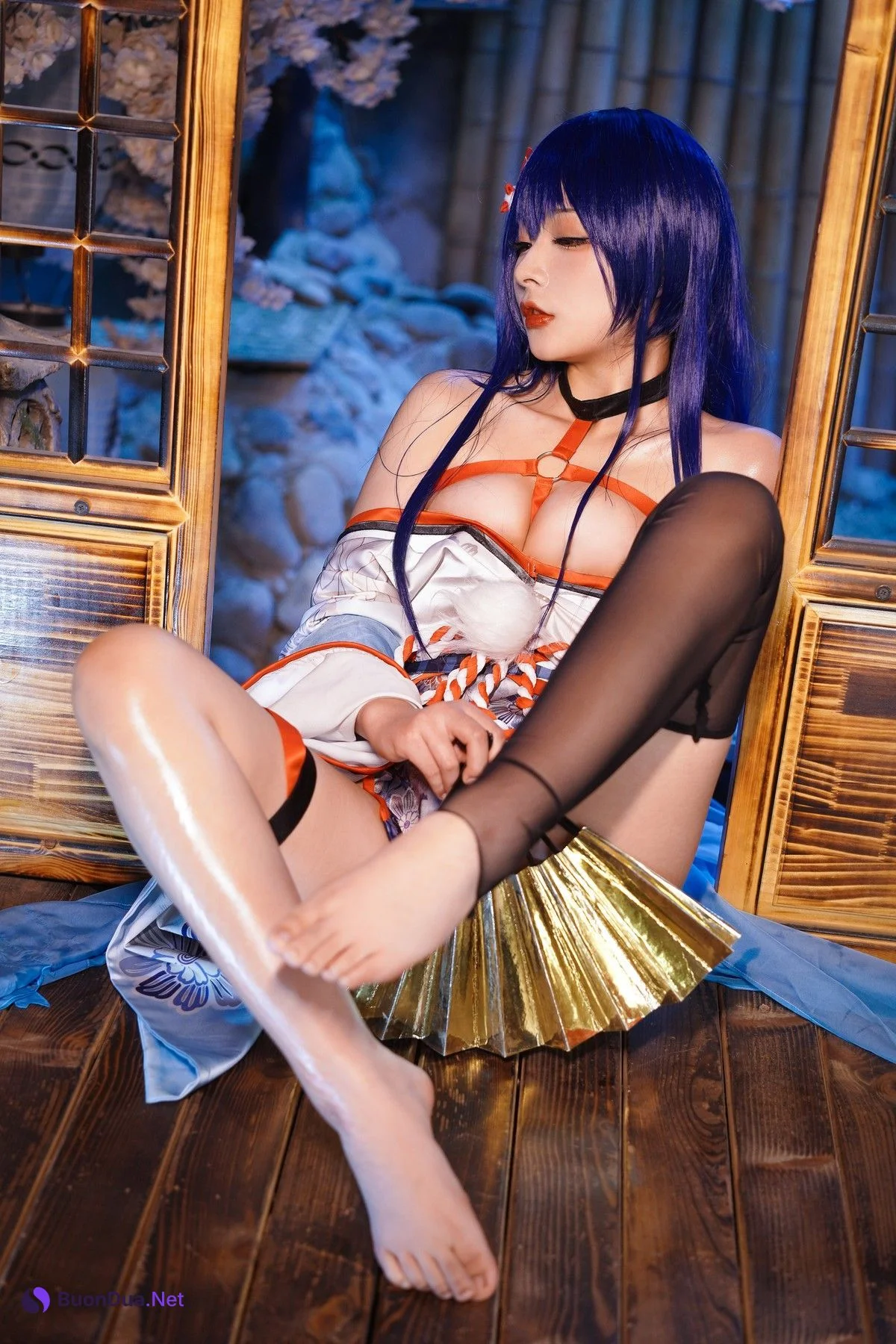 Cosplay Yuuhui玉汇 EroPhone Re 真子-和服抹油 Set.01 - Photo 10