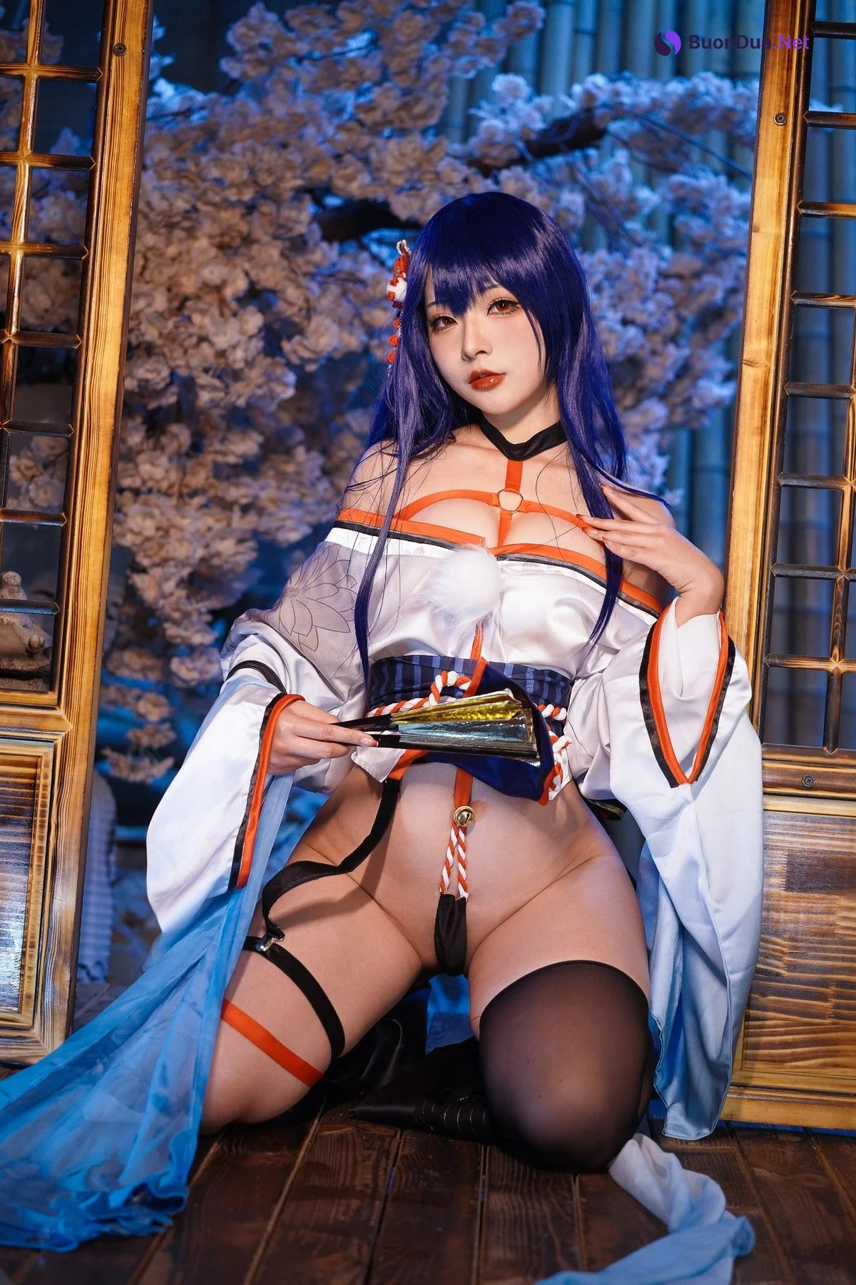 Cosplay Yuuhui玉汇 EroPhone Re 真子-和服抹油 Set.01 - Photo 11