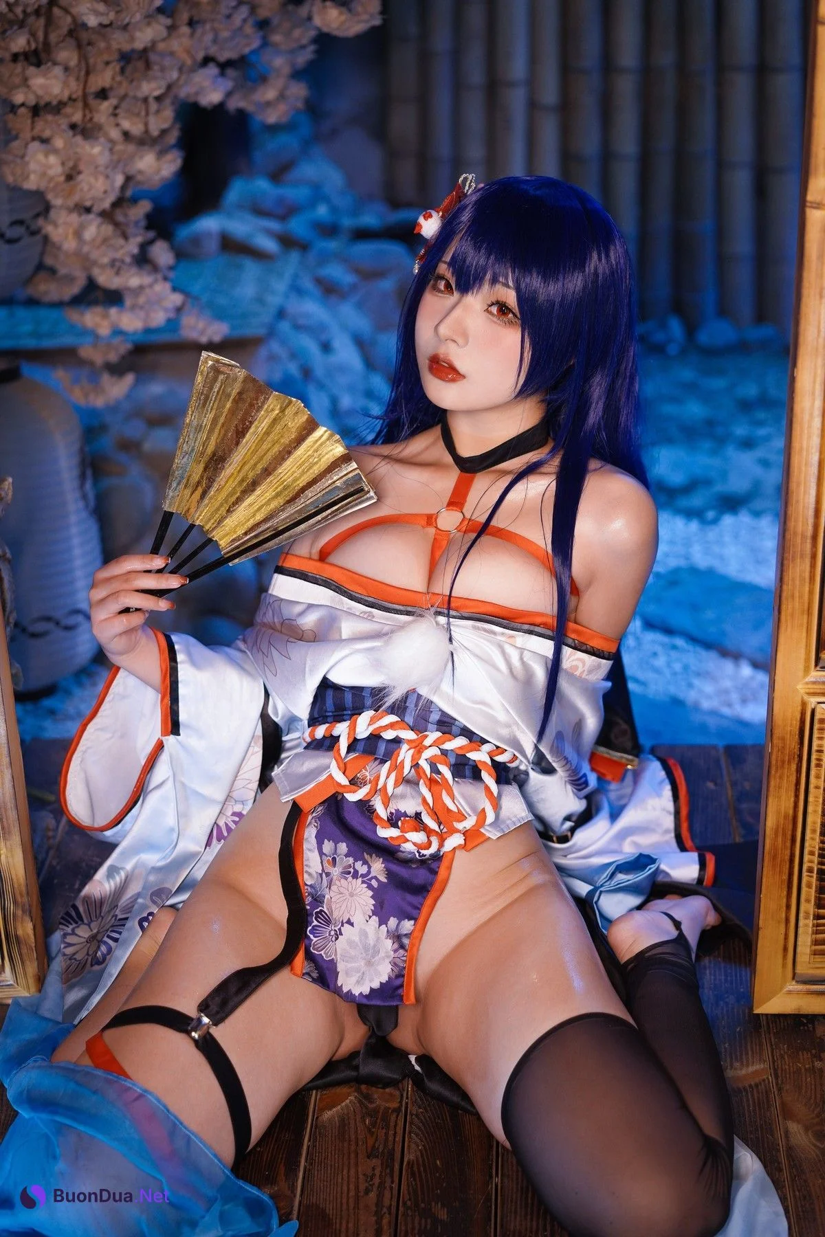 Cosplay Yuuhui玉汇 EroPhone Re 真子-和服抹油 Set.01 - Photo 13
