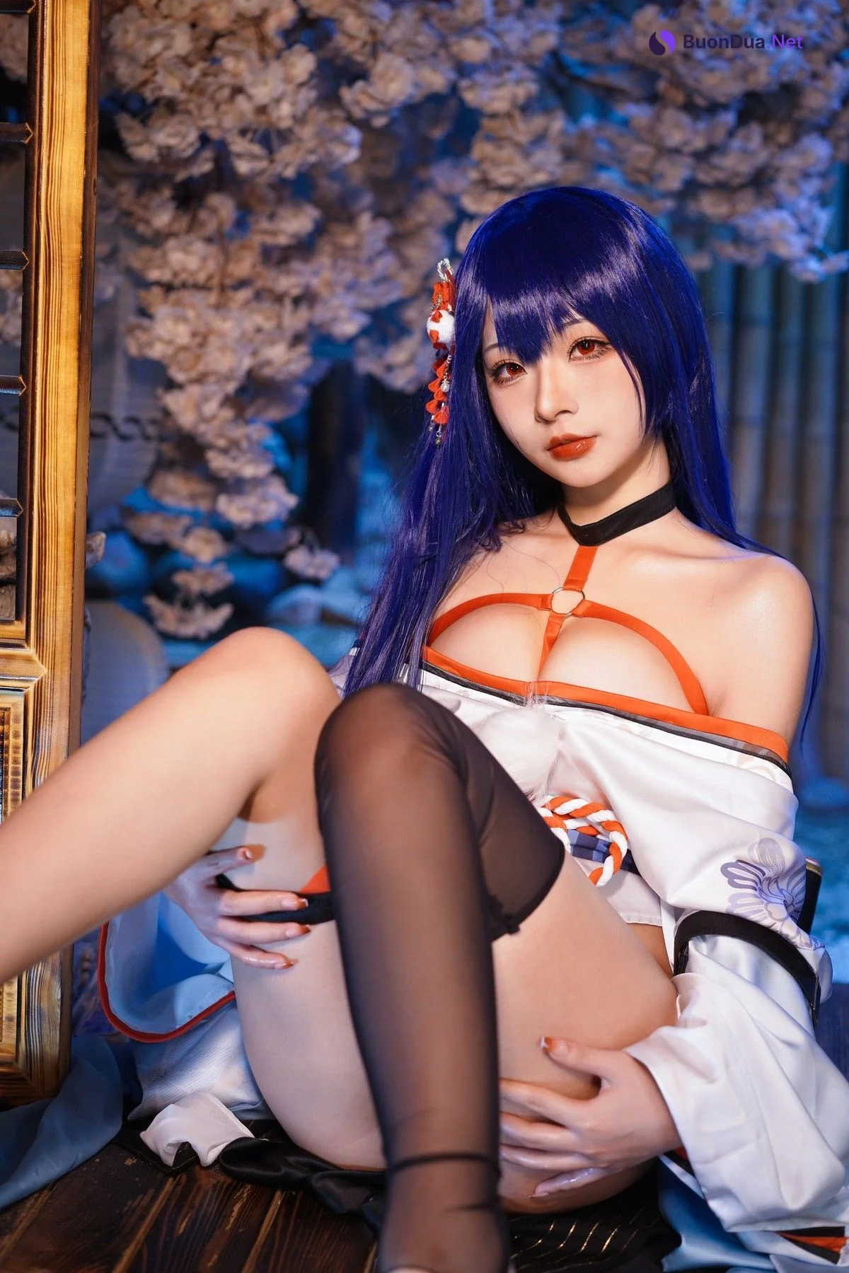 Cosplay Yuuhui玉汇 EroPhone Re 真子-和服抹油 Set.01 - Photo 17