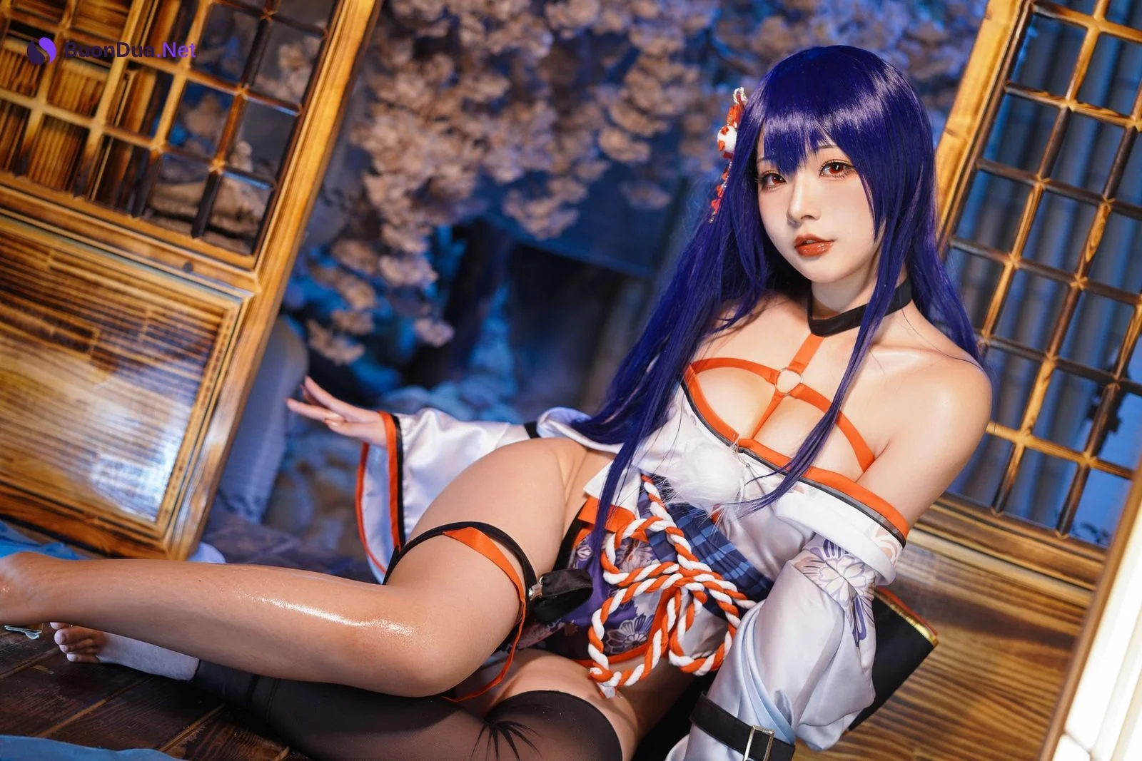 Cosplay Yuuhui玉汇 EroPhone Re 真子-和服抹油 Set.01 - Photo 19