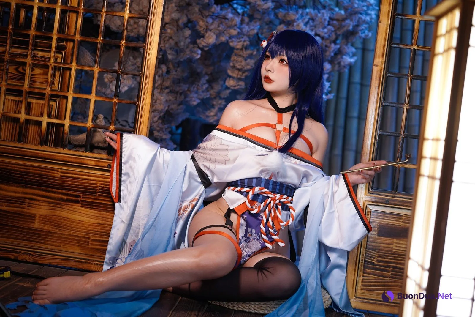 Cosplay Yuuhui玉汇 EroPhone Re 真子-和服抹油 Set.01 - Photo 2