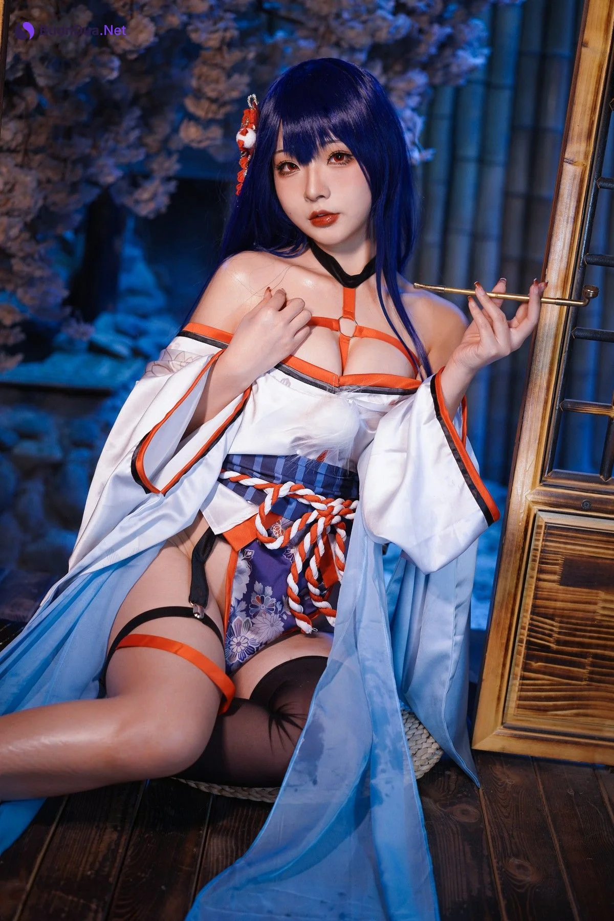 Cosplay Yuuhui玉汇 EroPhone Re 真子-和服抹油 Set.01 - Photo 3