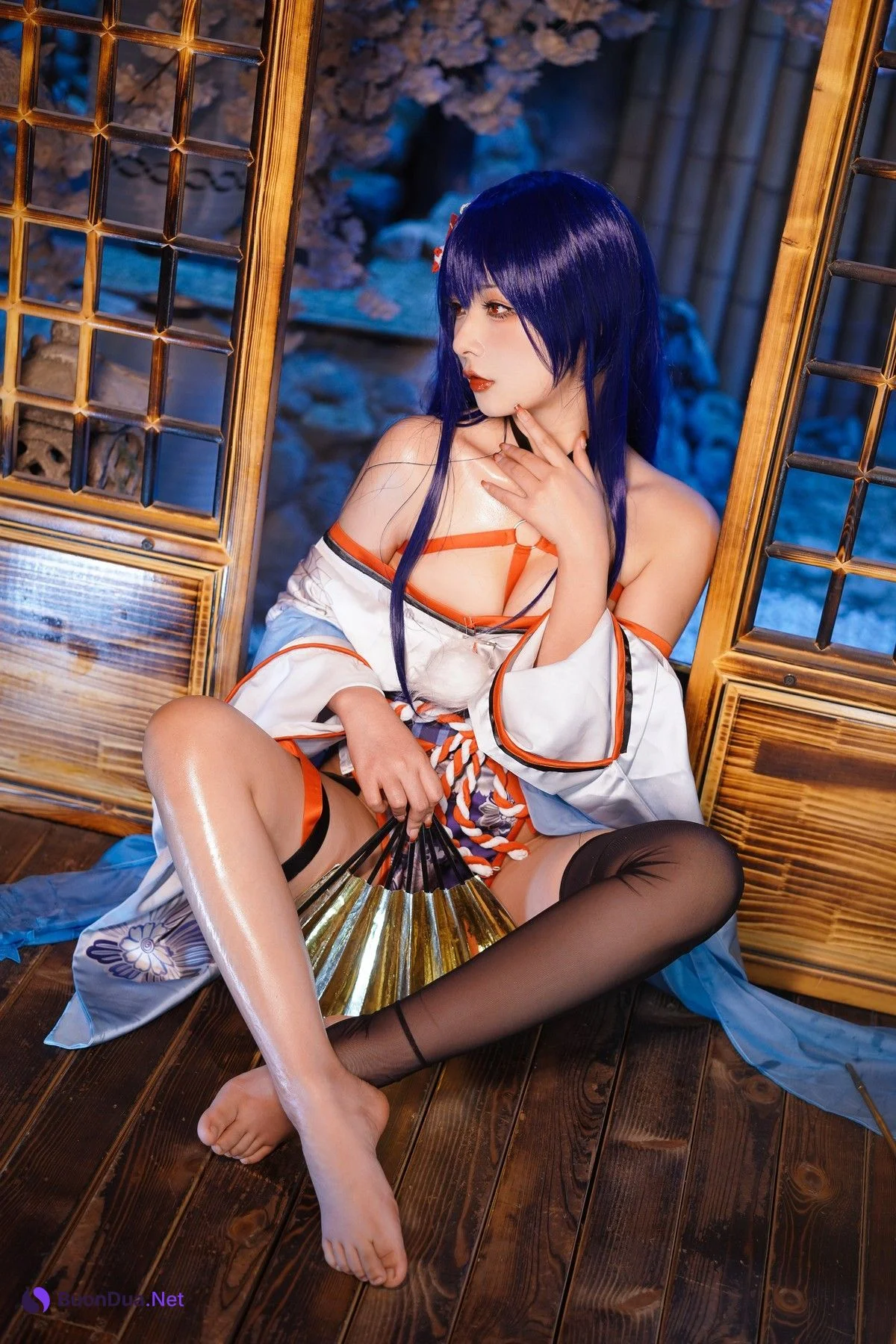 Cosplay Yuuhui玉汇 EroPhone Re 真子-和服抹油 Set.01 - Photo 9