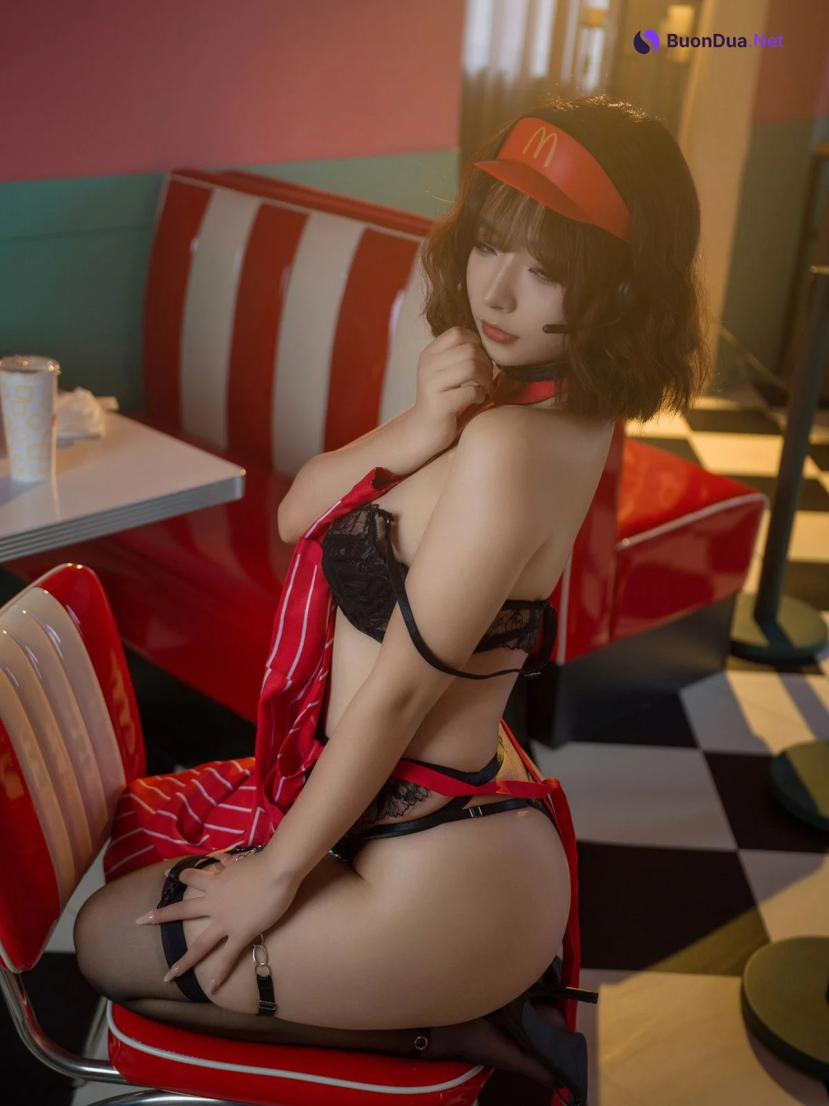 Cosplay Yuuhui玉汇 麦当劳的女服务员 Set.01 - Photo 18