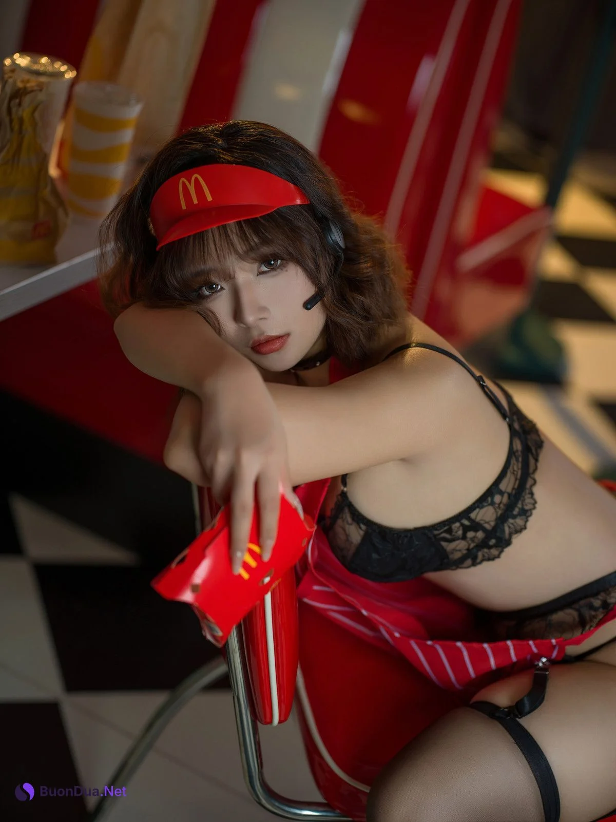 Cosplay Yuuhui玉汇 麦当劳的女服务员 Set.02 - Photo 17