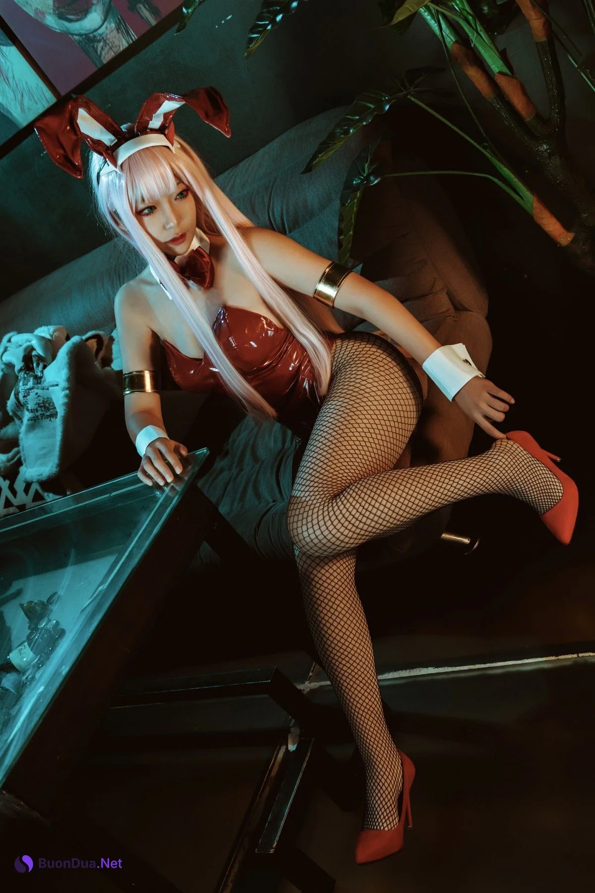 机智的哔啵 Cosplay Zero Two Bunnygirl - Photo 19