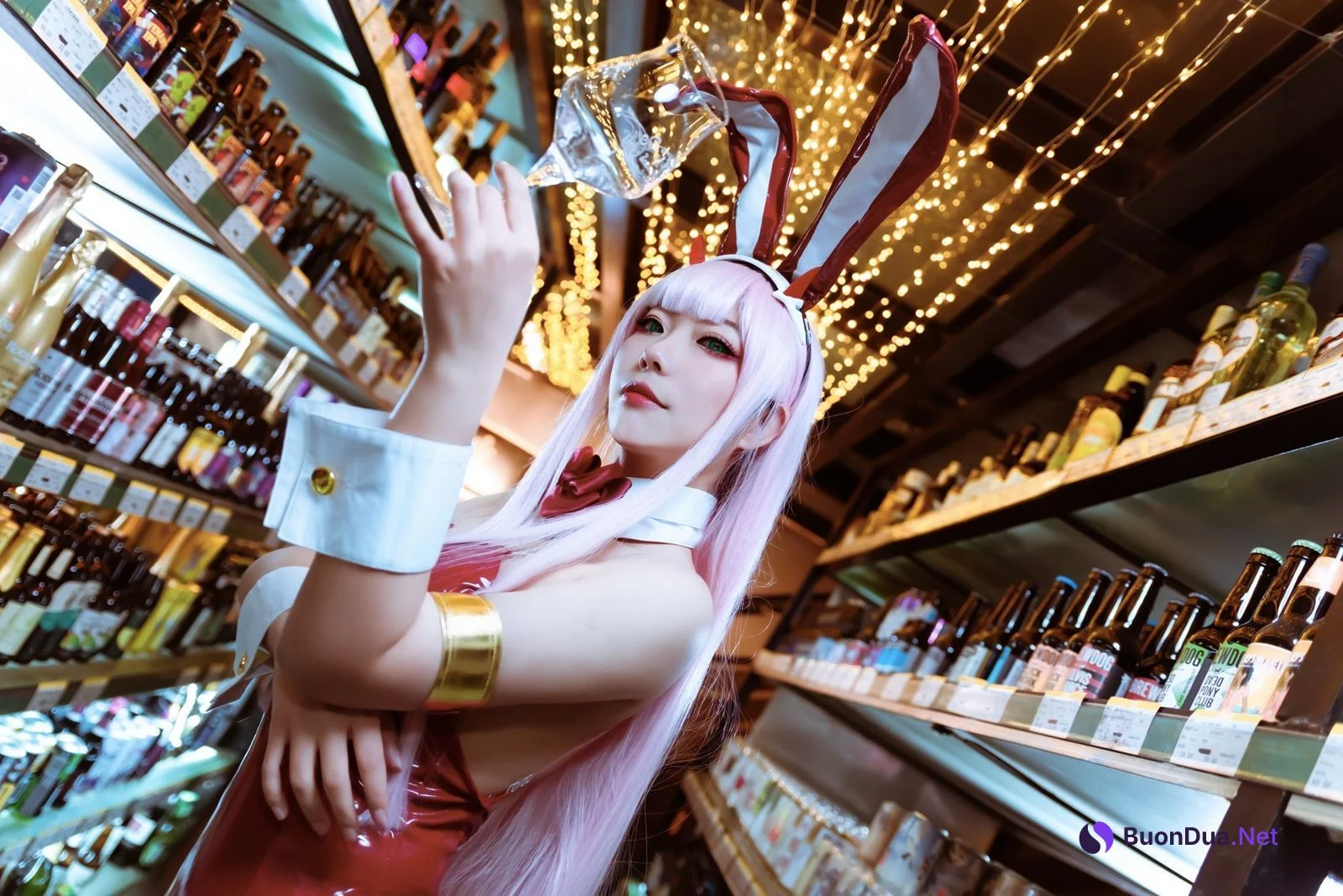 机智的哔啵 Cosplay Zero Two Bunnygirl - Photo 2