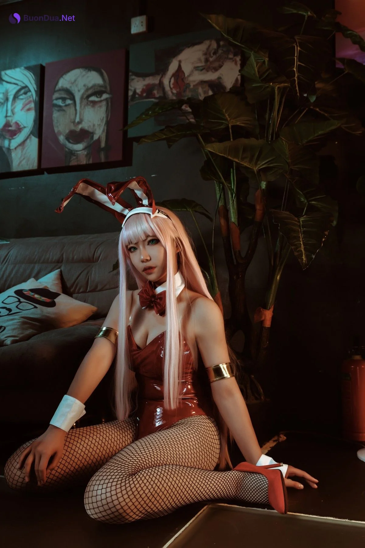 机智的哔啵 Cosplay Zero Two Bunnygirl - Photo 20