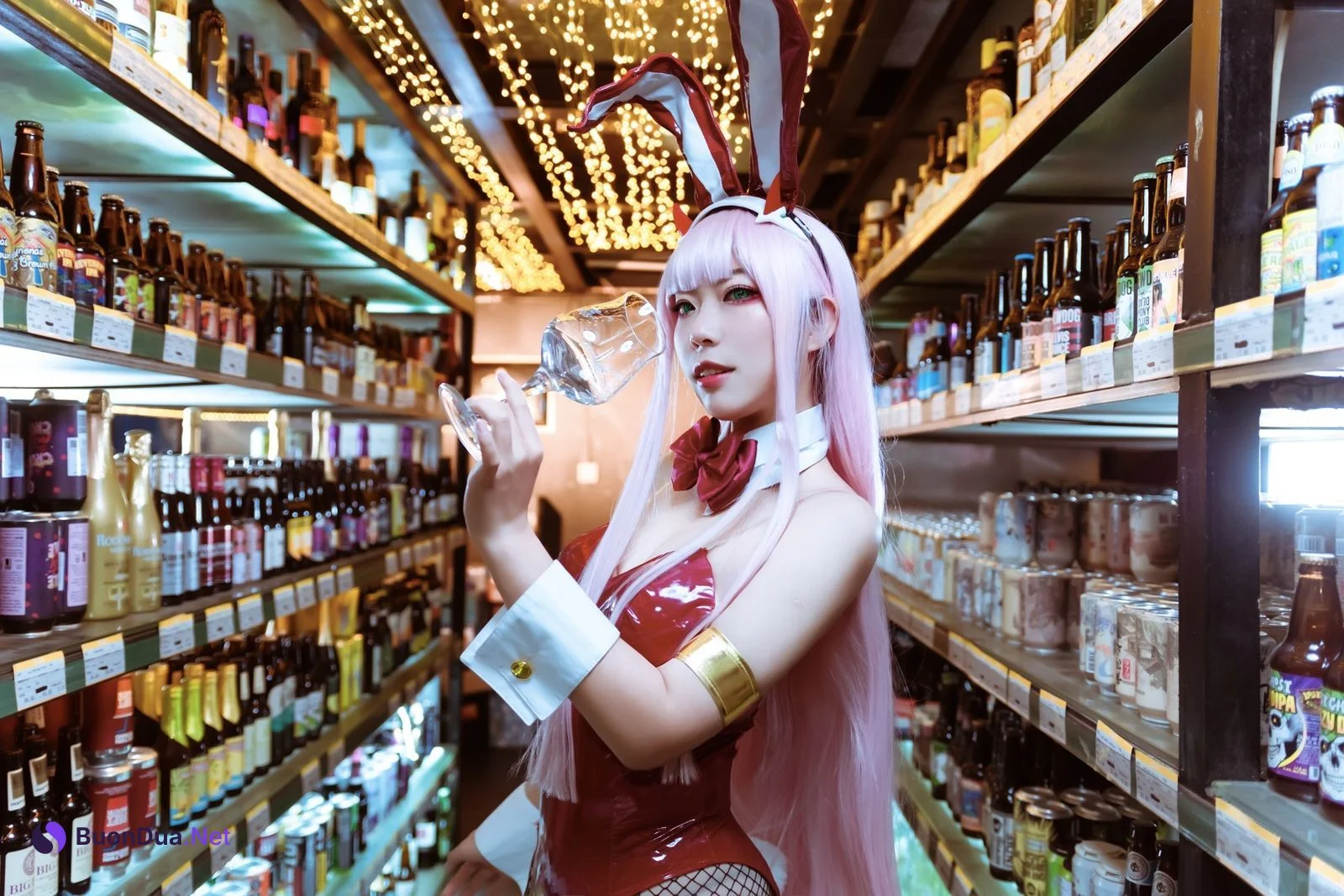 机智的哔啵 Cosplay Zero Two Bunnygirl - Photo 3