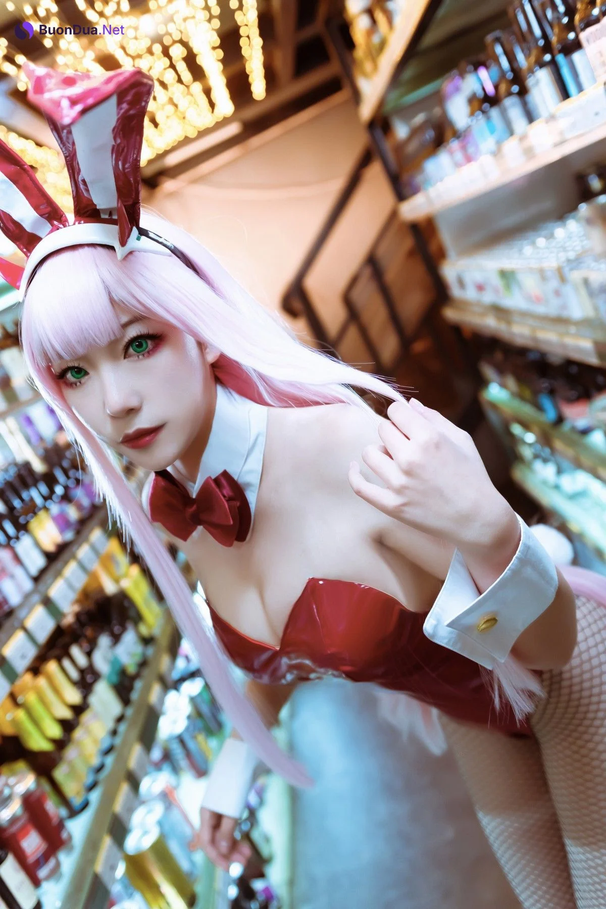 机智的哔啵 Cosplay Zero Two Bunnygirl - Photo 4
