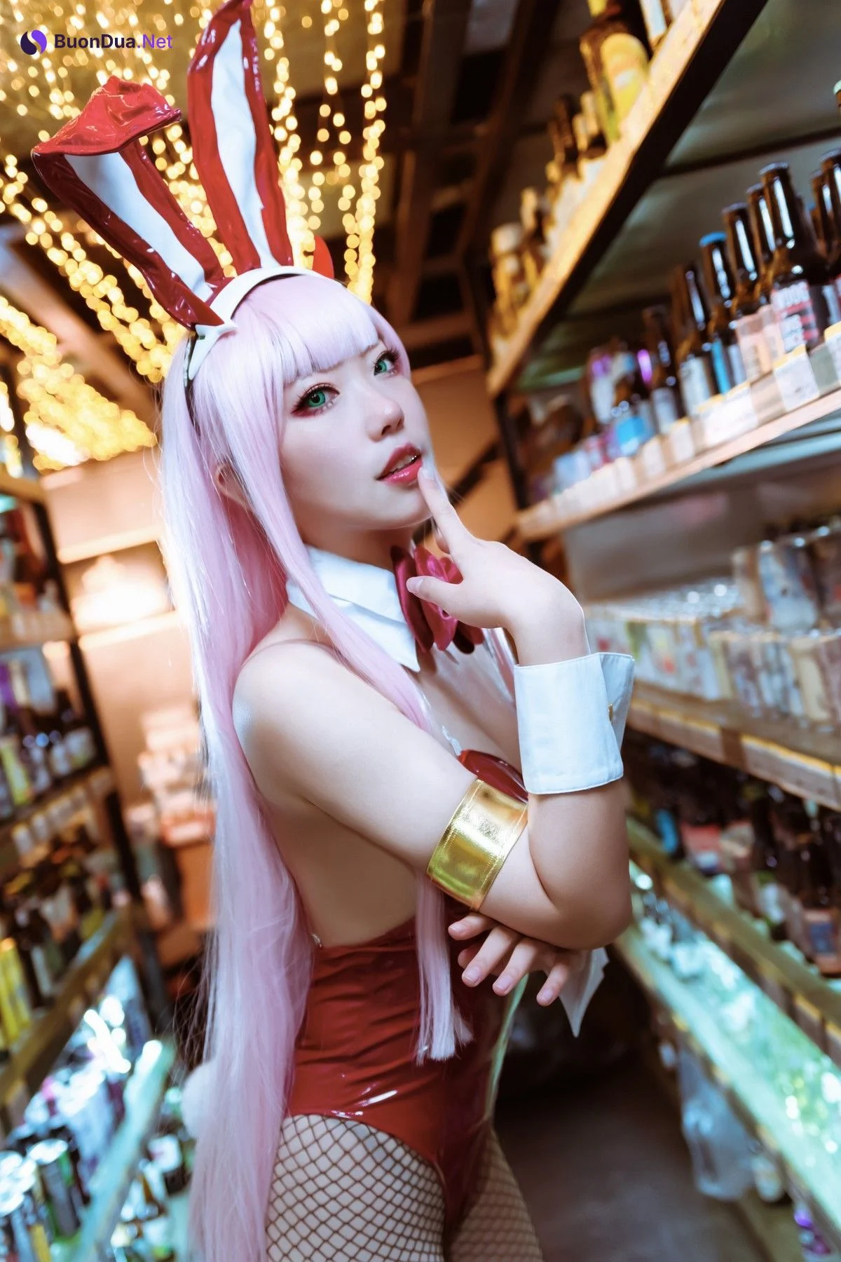 机智的哔啵 Cosplay Zero Two Bunnygirl - Photo 7