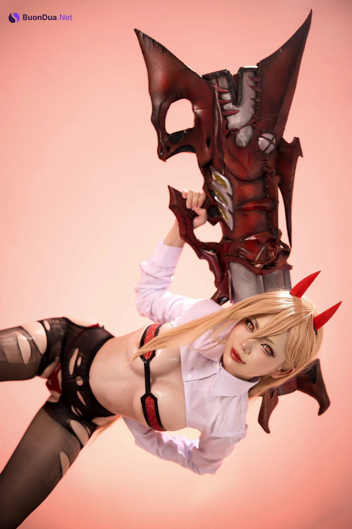 Cosplay ZinieQ Chainsaw Man Power 电锯人 帕瓦 - Photo 10