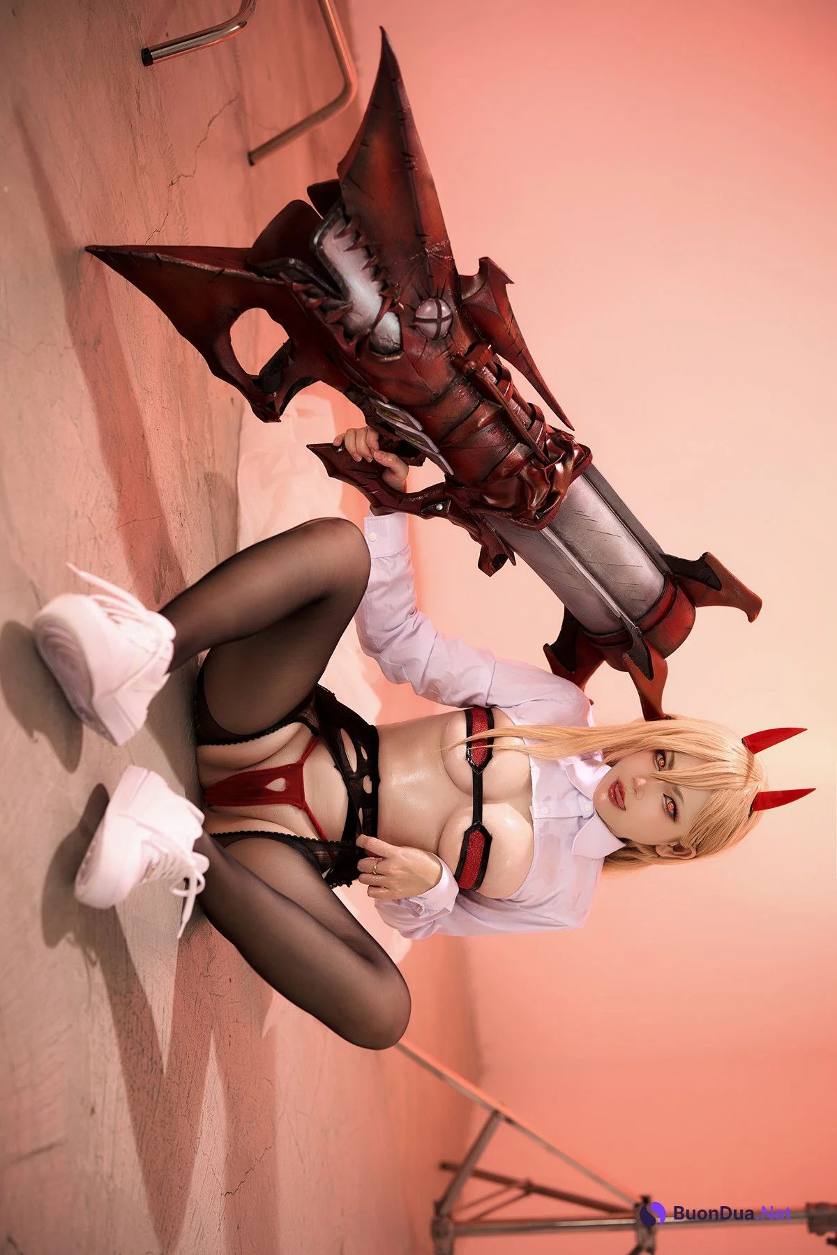 Cosplay ZinieQ Chainsaw Man Power 电锯人 帕瓦 - Photo 17