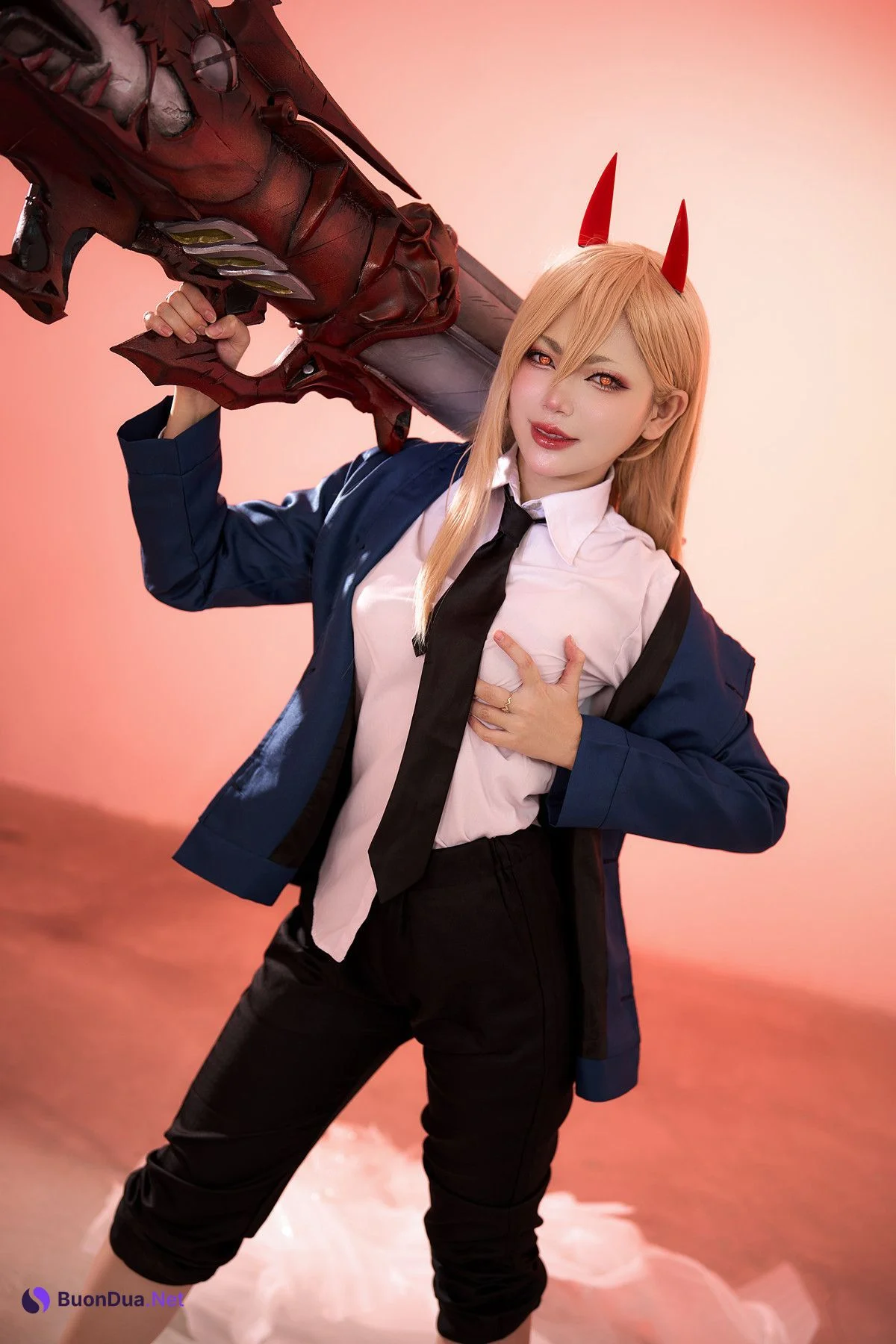 Cosplay ZinieQ Chainsaw Man Power 电锯人 帕瓦 - Photo 2