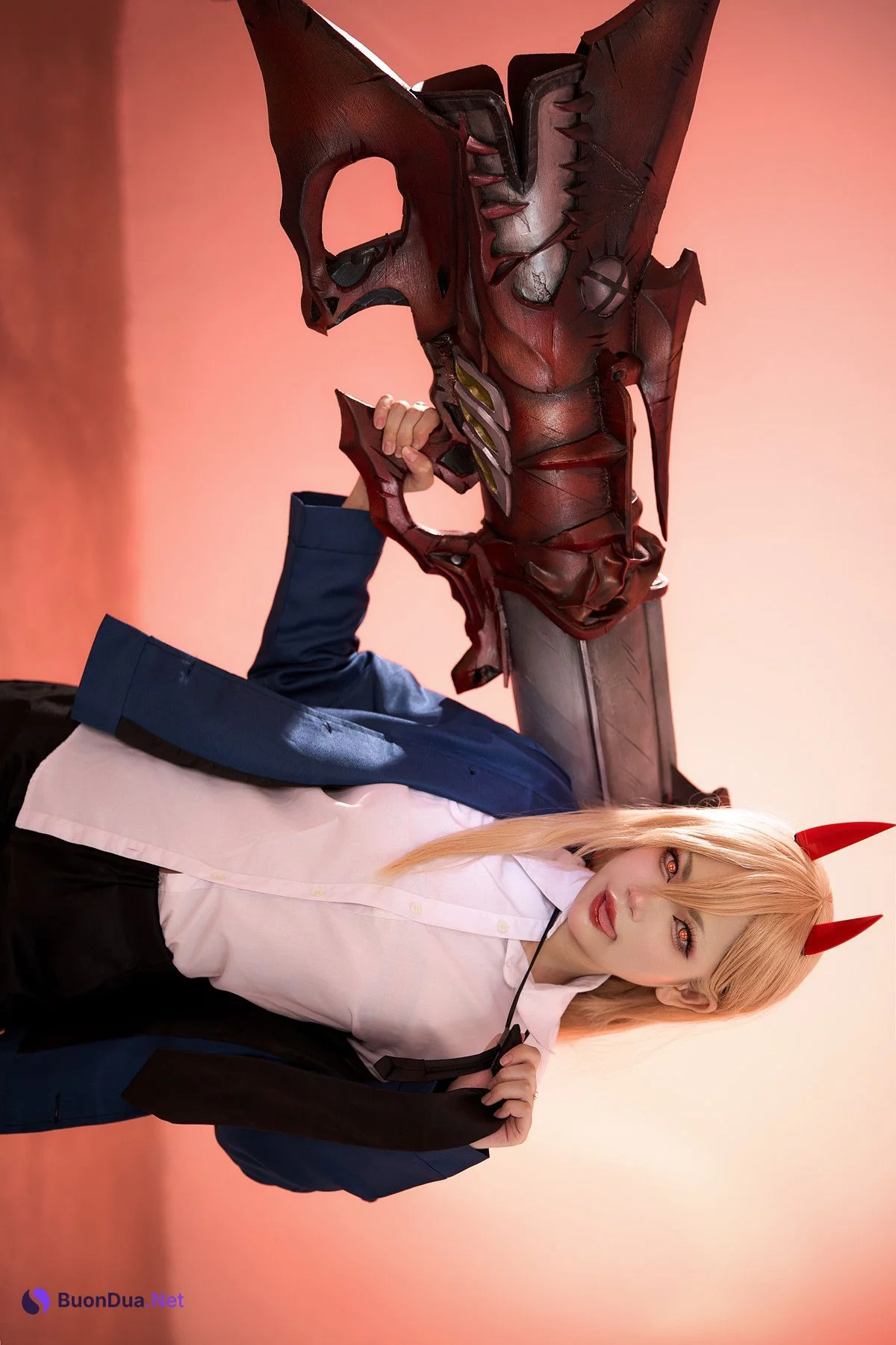 Cosplay ZinieQ Chainsaw Man Power 电锯人 帕瓦 - Photo 3