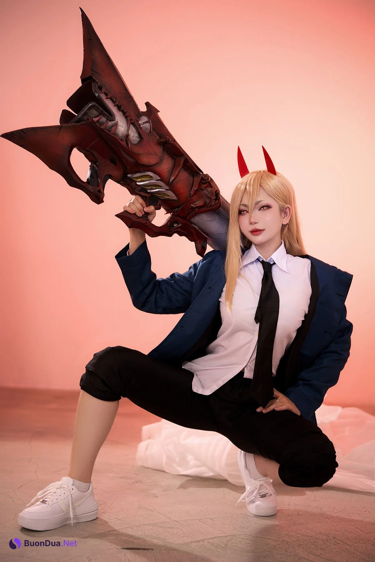 Cosplay ZinieQ Chainsaw Man Power 电锯人 帕瓦 - Photo 4