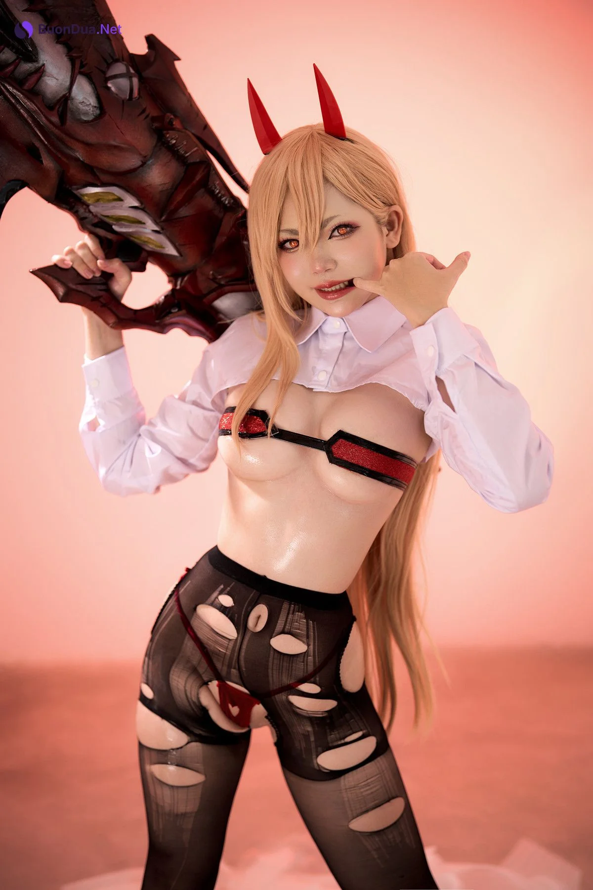 Cosplay ZinieQ Chainsaw Man Power 电锯人 帕瓦 - Photo 7
