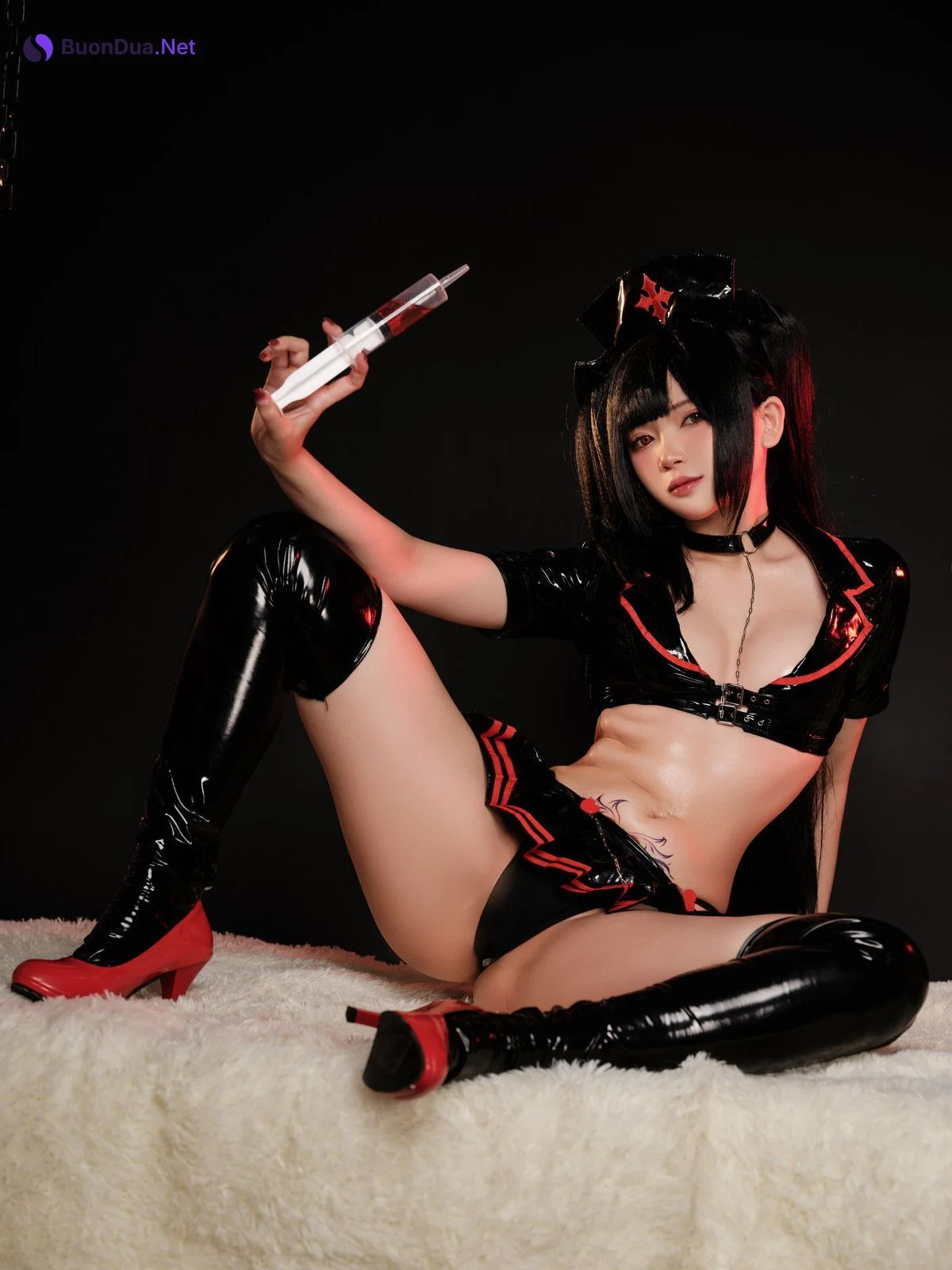 Cosplay ZinieQ Kurumi Dark Nurse Cosplay - Photo 13
