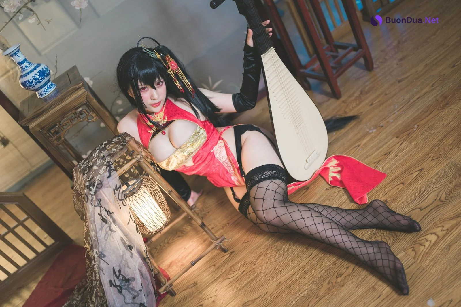 Cosplay 柘烟Zuken 大凤旗袍 - Photo 11