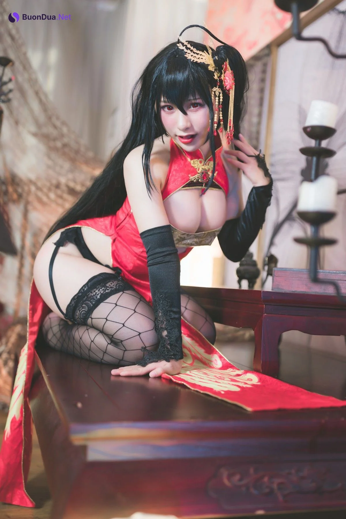 Cosplay 柘烟Zuken 大凤旗袍 - Photo 18