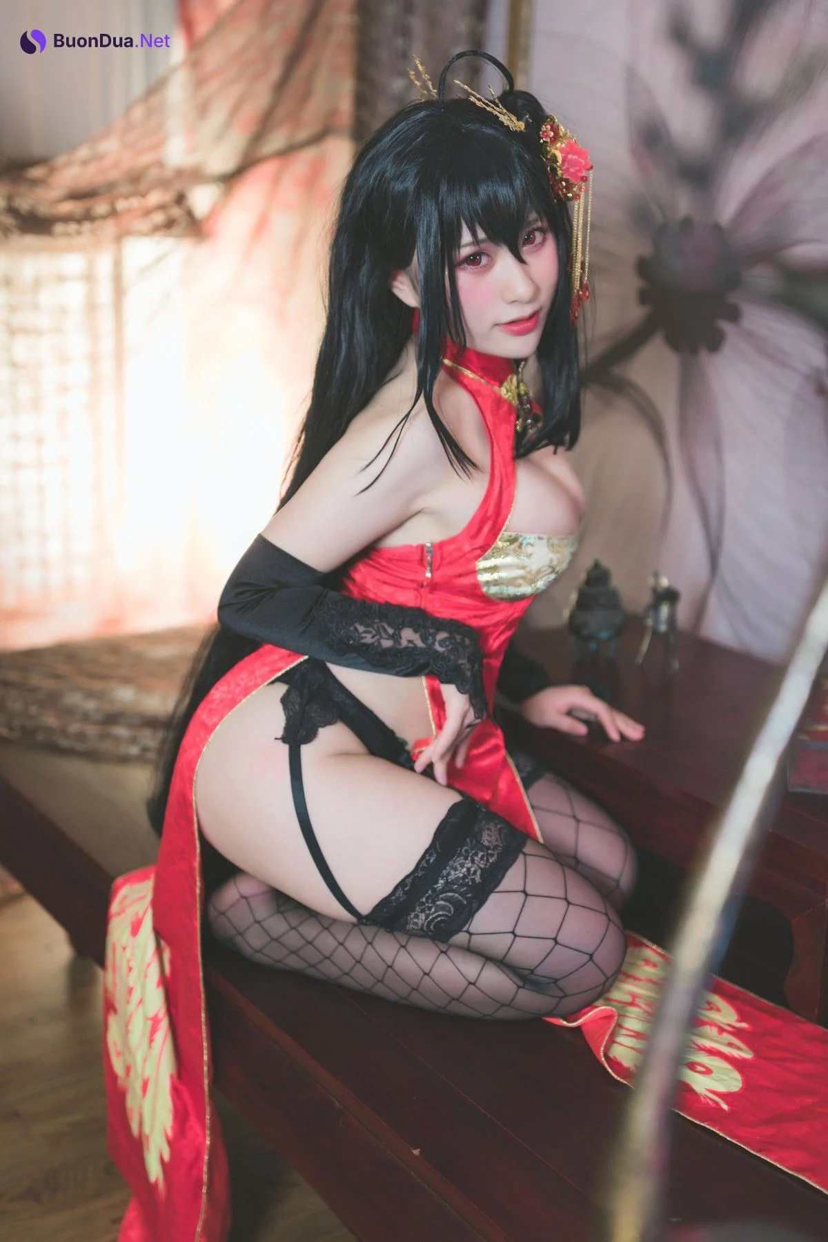 Cosplay 柘烟Zuken 大凤旗袍 - Photo 19