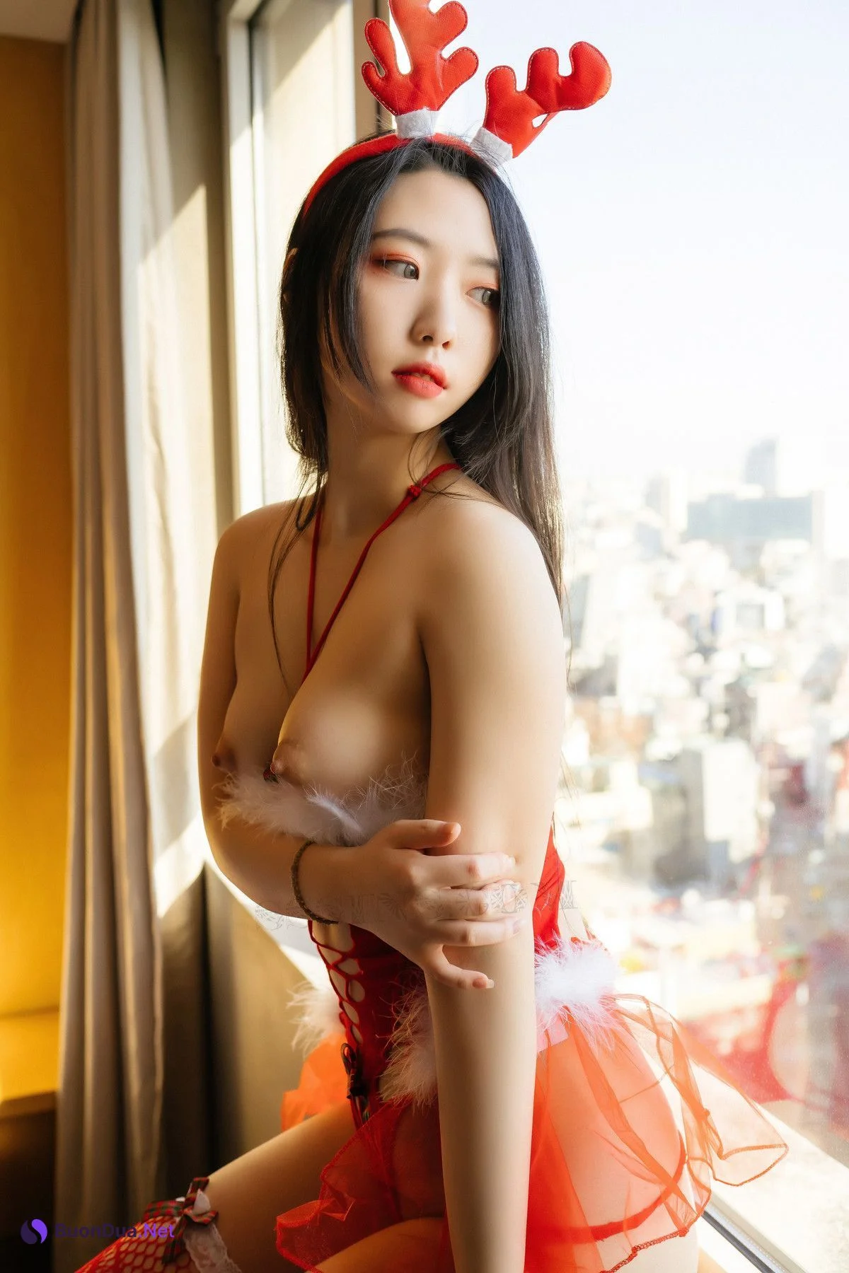 Dame 담, Moon Night Snap 섹시한 산타걸 (+S.Ver) Set.02 - Photo 17
