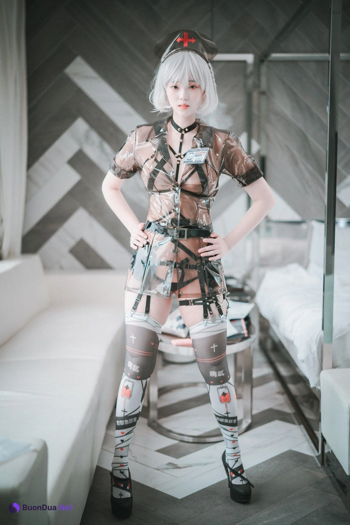 DJAWA Photo – Bambi (밤비) – Nurse Nation (Black ver) - Photo 19