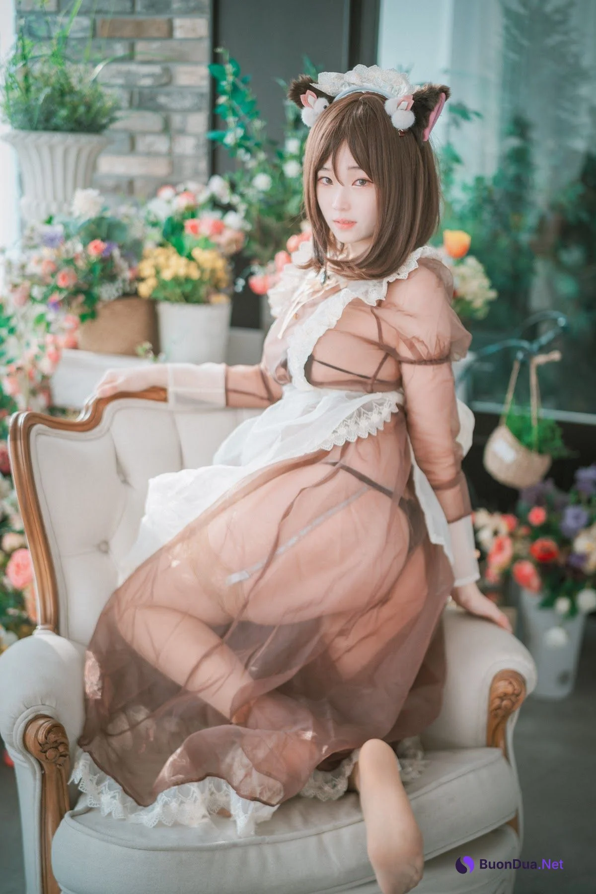 DJAWA Photo – Bambi (밤비) – Pure Marron (Maid) - Photo 20