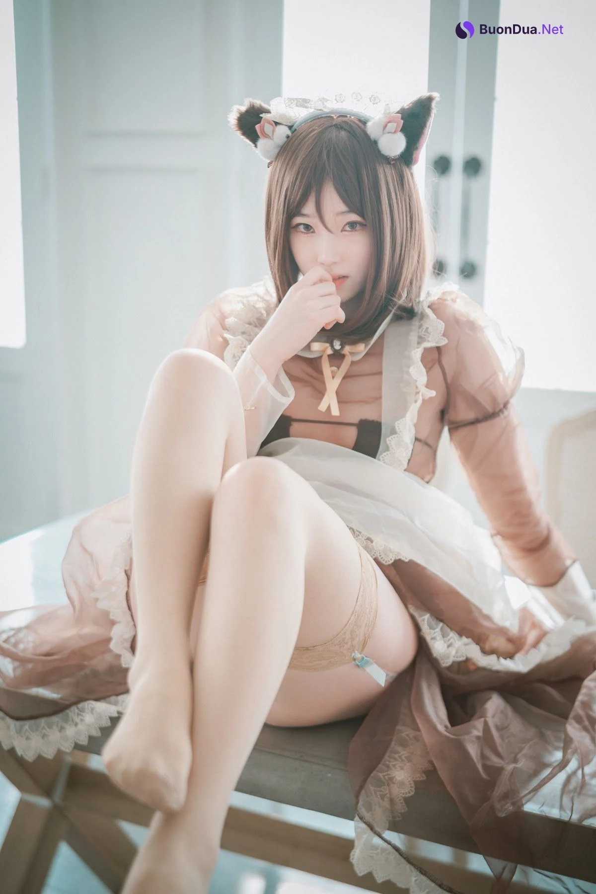 DJAWA Photo – Bambi (밤비) – Pure Marron (Maid) - Photo 7