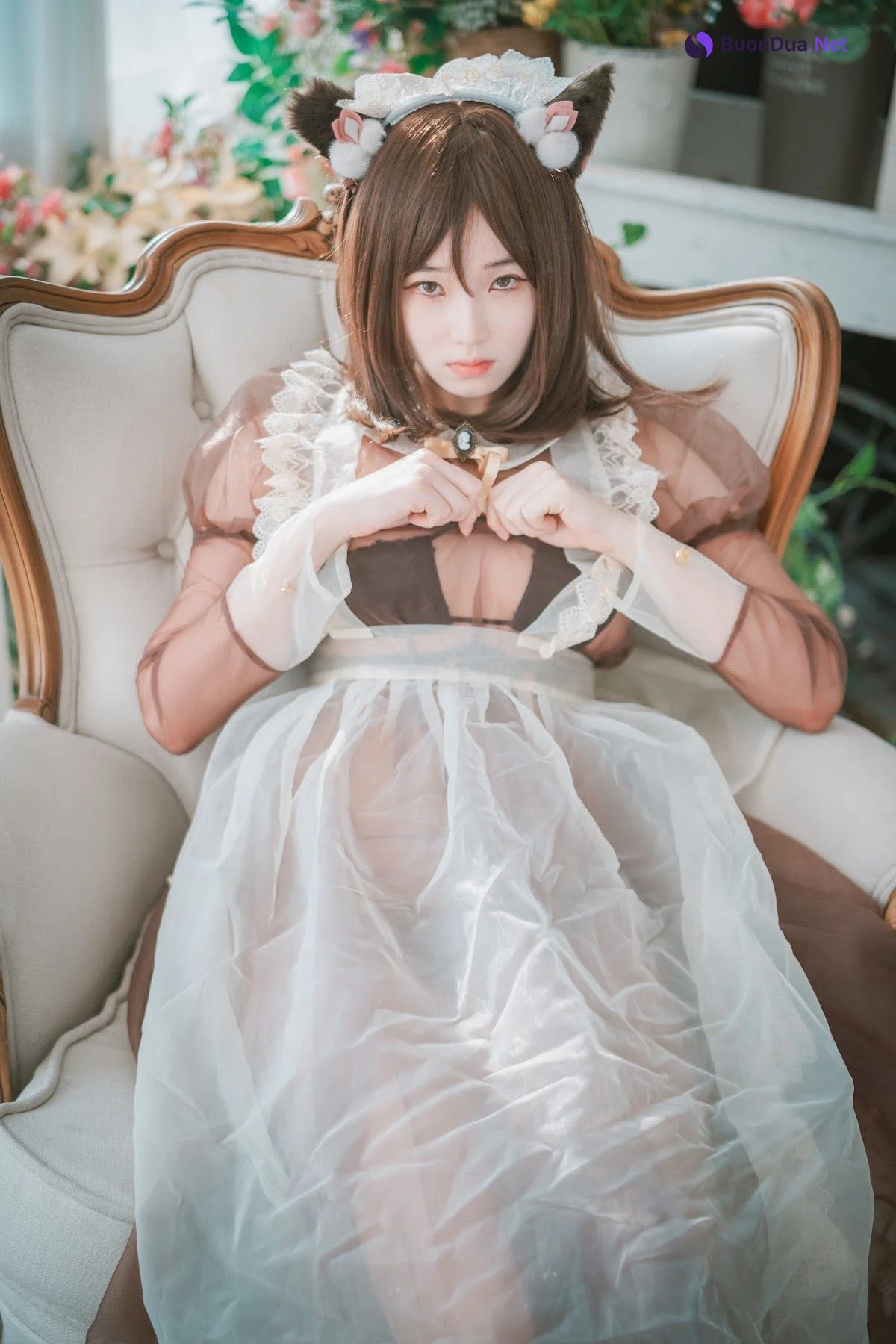 DJAWA Photo – Bambi (밤비) – Pure Marron (Maid) - Photo 9