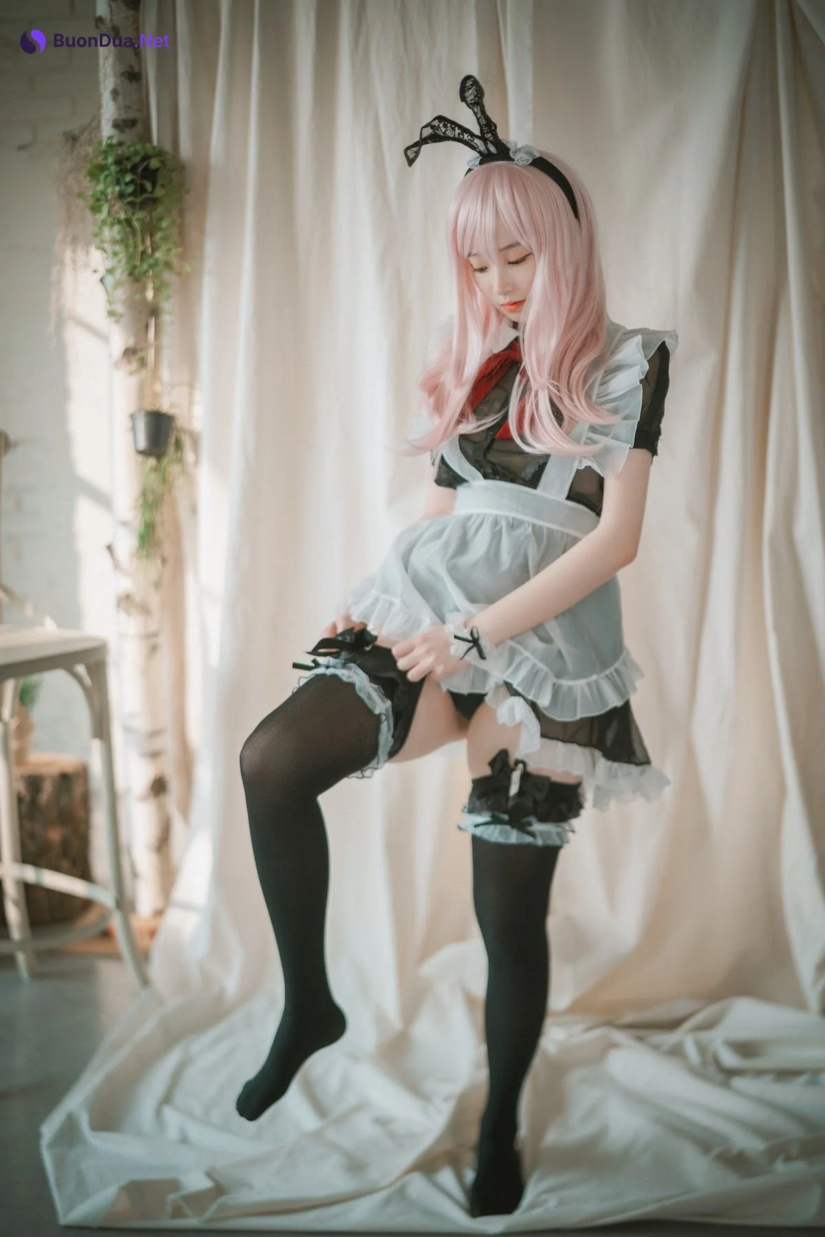 DJAWA Photo – Bambi (밤비) – Sheer Bunny Maid - Photo 11