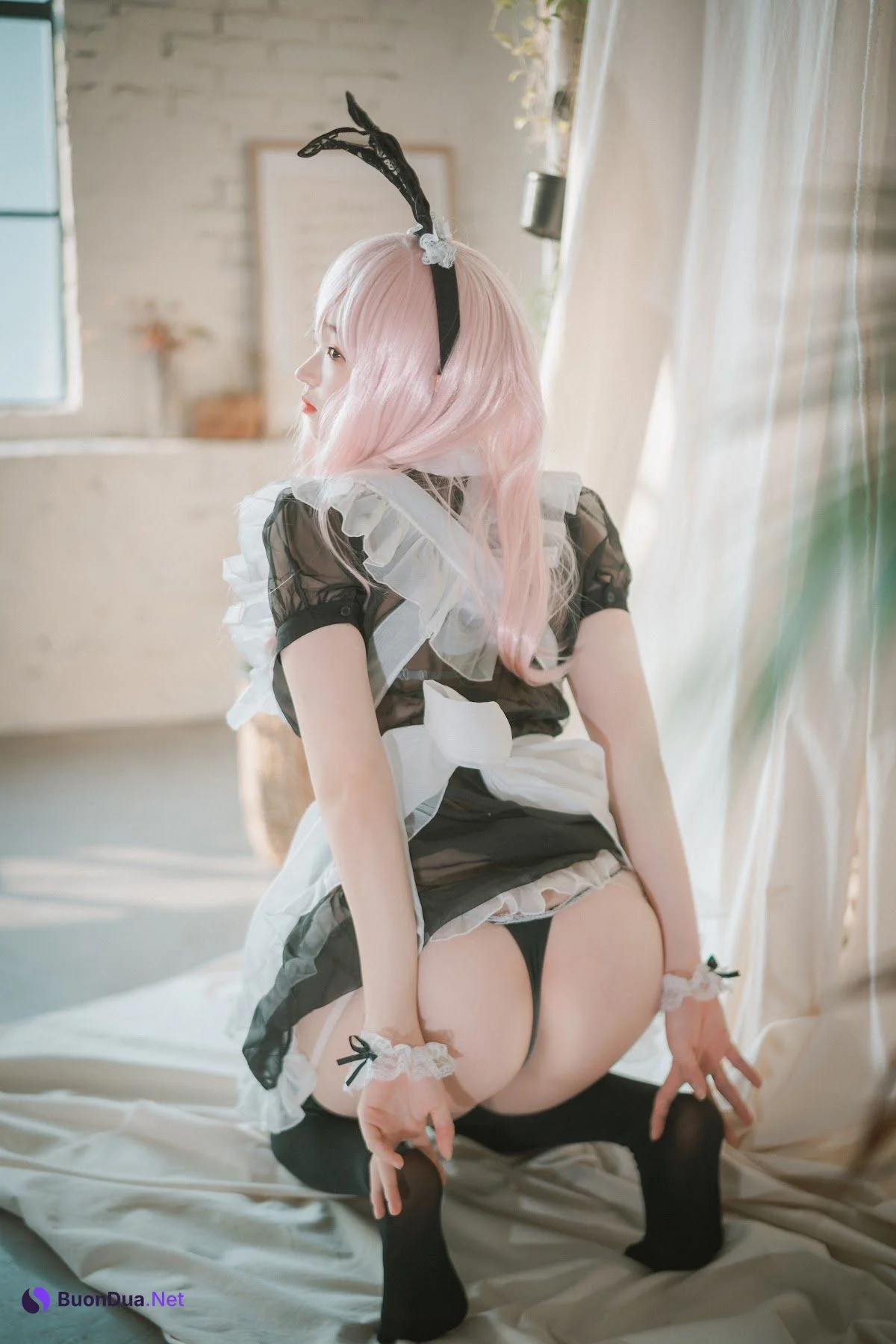 DJAWA Photo – Bambi (밤비) – Sheer Bunny Maid - Photo 20