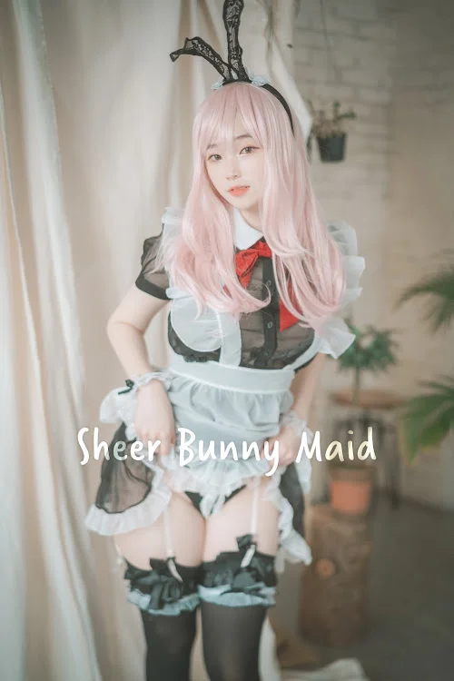 DJAWA Photo – Bambi (밤비) – Sheer Bunny Maid