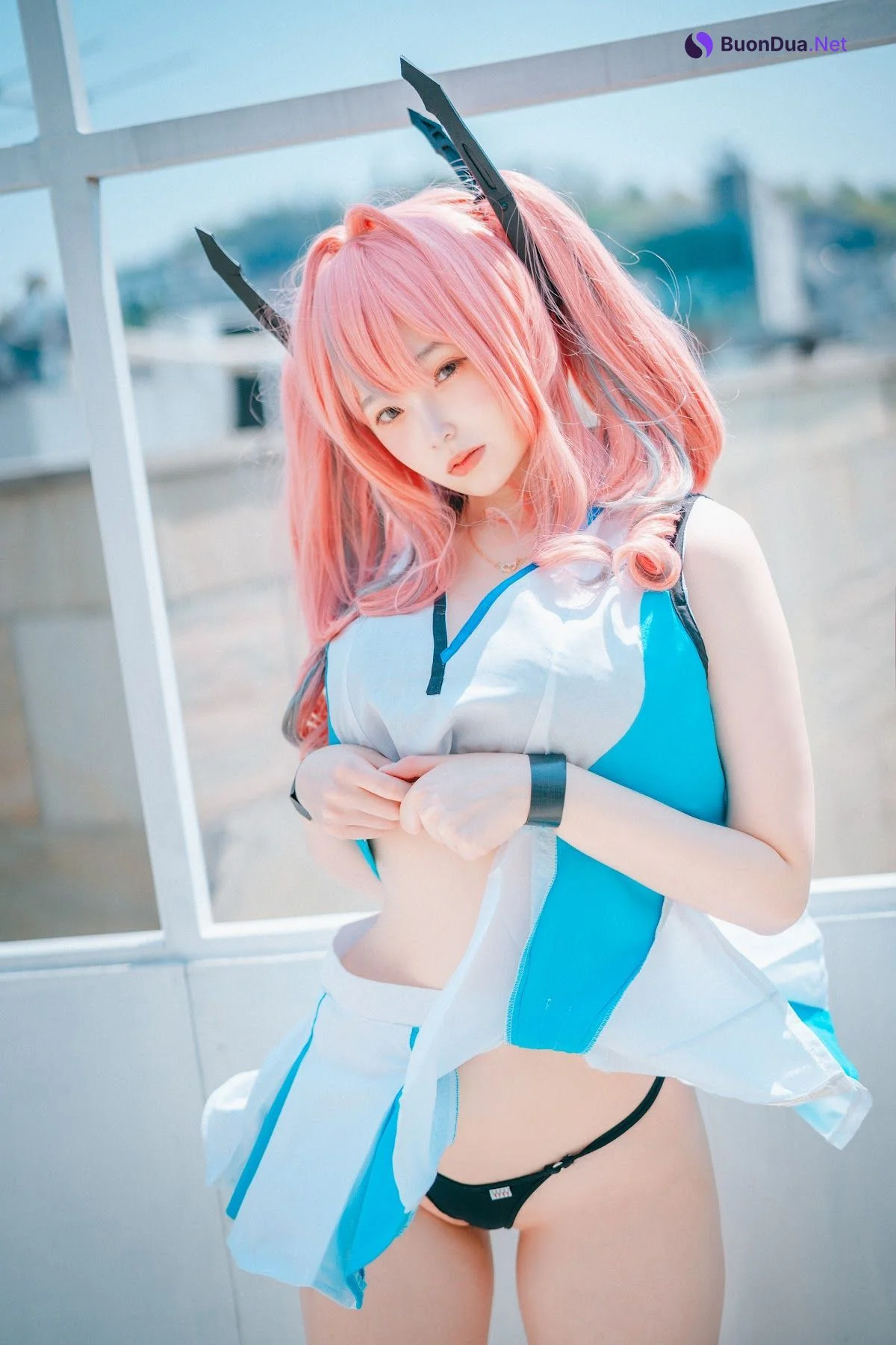 DJAWA Photo – Bambi (밤비) – USS Bremerton (Azur Lane) Scorching-Hot Training - รูปภาพ 3