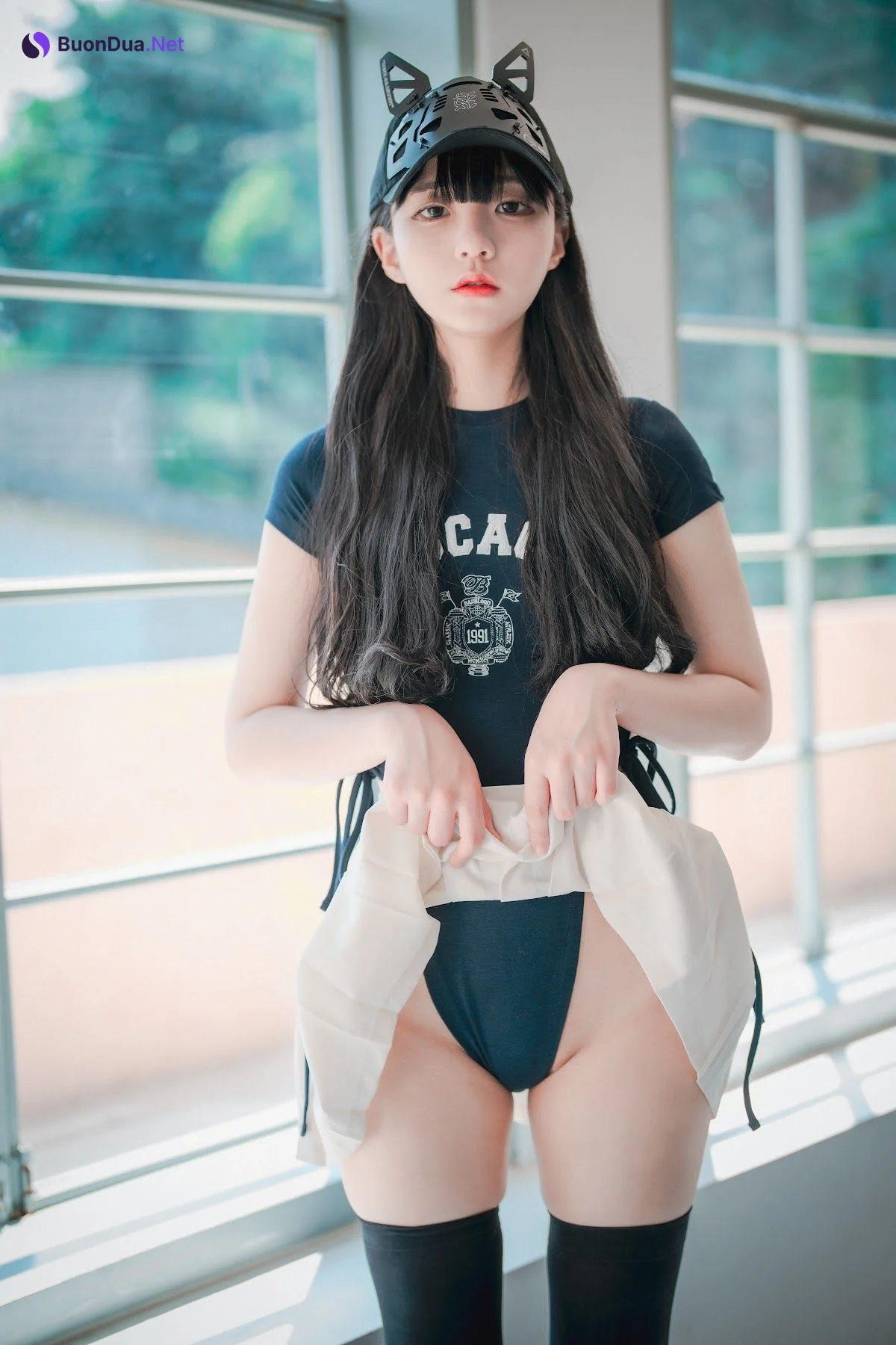 DJAWA Photo – Jeong Jenny (정제니) – Classic Athletic Girl in Navy Blue - 照片 10