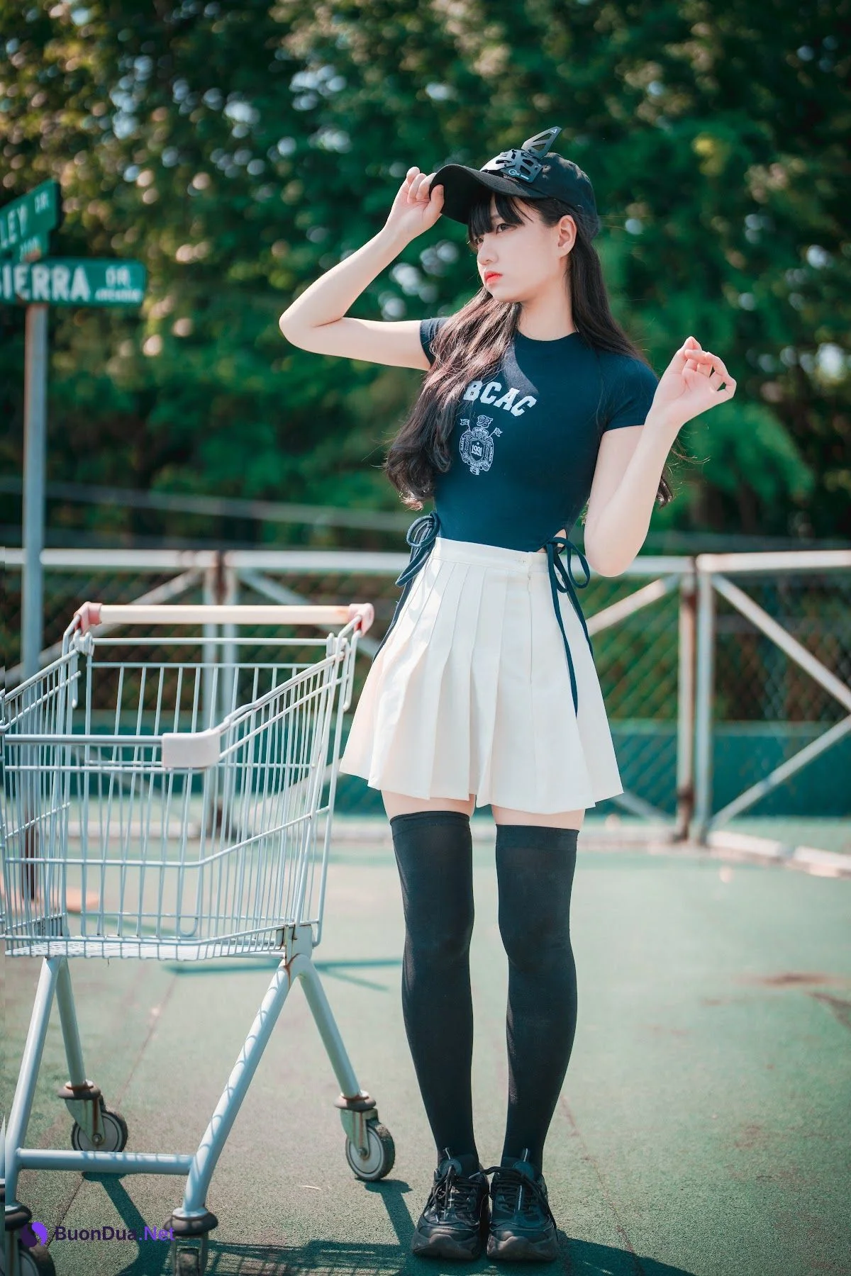 DJAWA Photo – Jeong Jenny (정제니) – Classic Athletic Girl in Navy Blue - 照片 16
