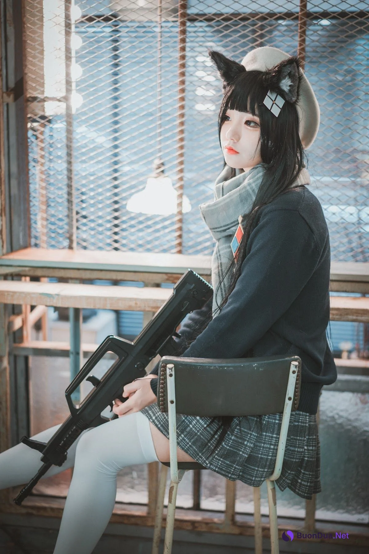 DJAWA Photo – Jeong Jenny (정제니) – Girls’ Frontline – Type 95 (Pure White Graduation ver.) - 照片 3