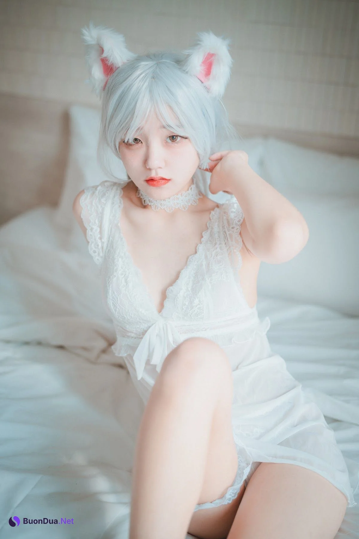 DJAWA Photo – Jeong Jenny (정제니) – Schwarz und Wei Katzenmädchen - Photo 3
