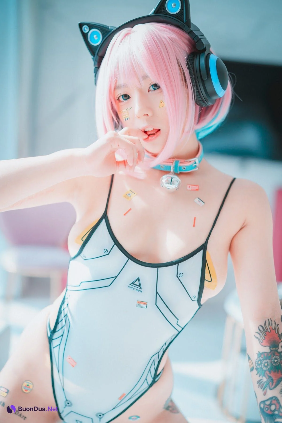 DJAWA Photo – Maruemon (마루에몽) – Caution Girl vs Athletic Girl - Photo 6