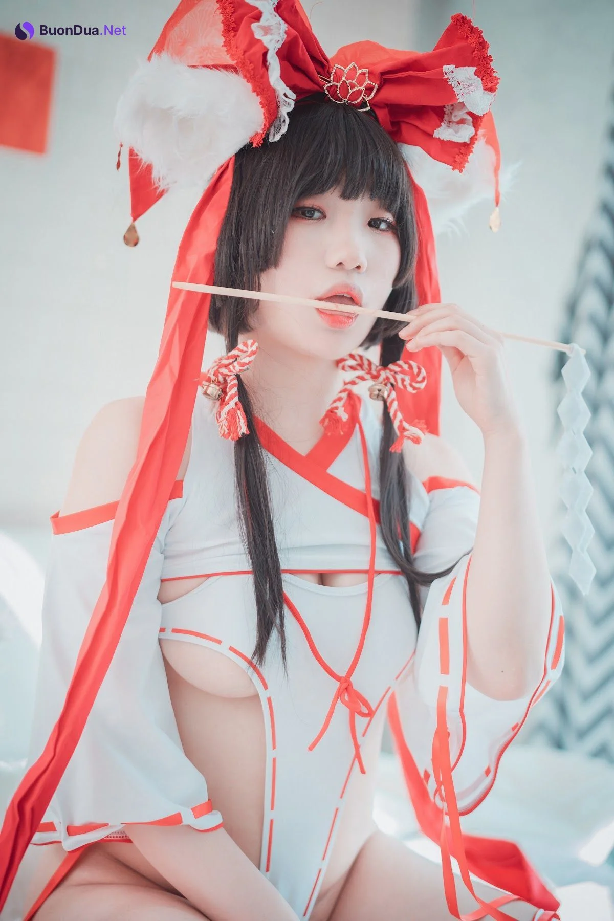 DJAWA Photo – Mimmi (밈미) – Kitsune Miko (A ver) - 사진 19