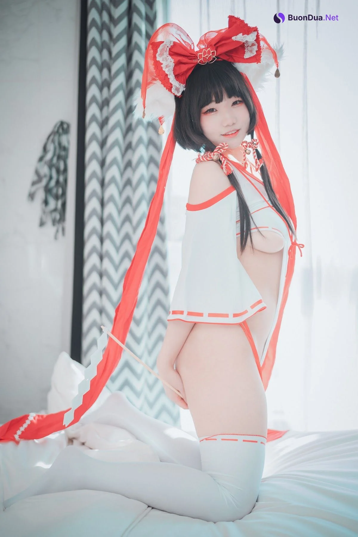 DJAWA Photo – Mimmi (밈미) – Kitsune Miko (A ver) - 사진 3