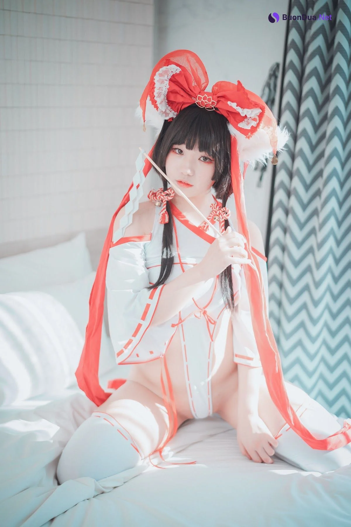 DJAWA Photo – Mimmi (밈미) – Kitsune Miko (A ver) - 사진 4