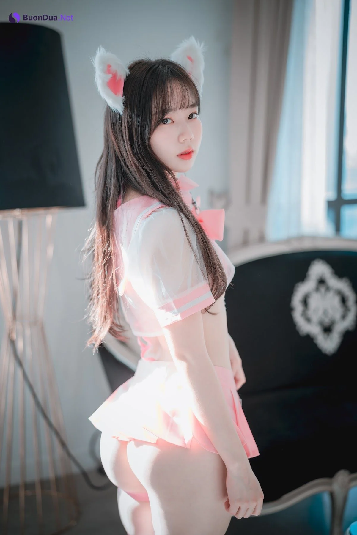 DJAWA Photo – Myu_a_ (뮤아) – Catgirl in Pink - Photo 2