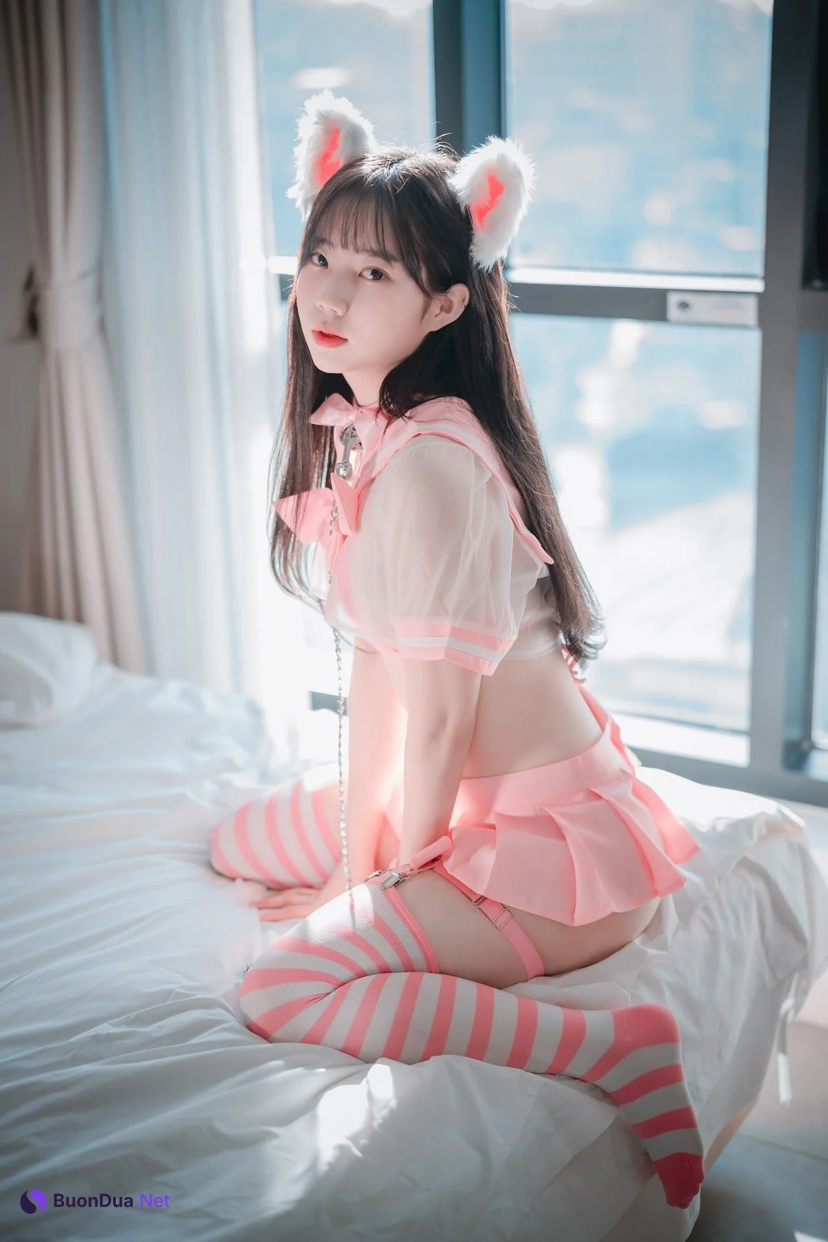 DJAWA Photo – Myu_a_ (뮤아) – Catgirl in Pink - Photo 4