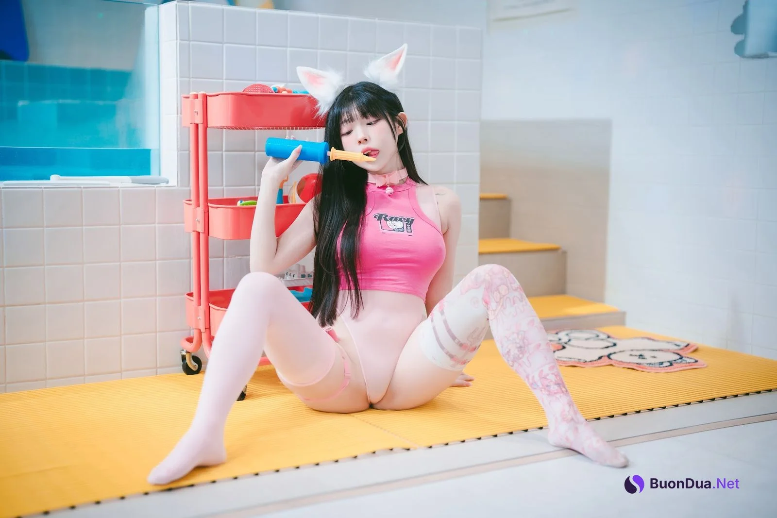 DJAWA Photo – Yudi (유디) – Pink Bunny & Black Cat - Photo 9