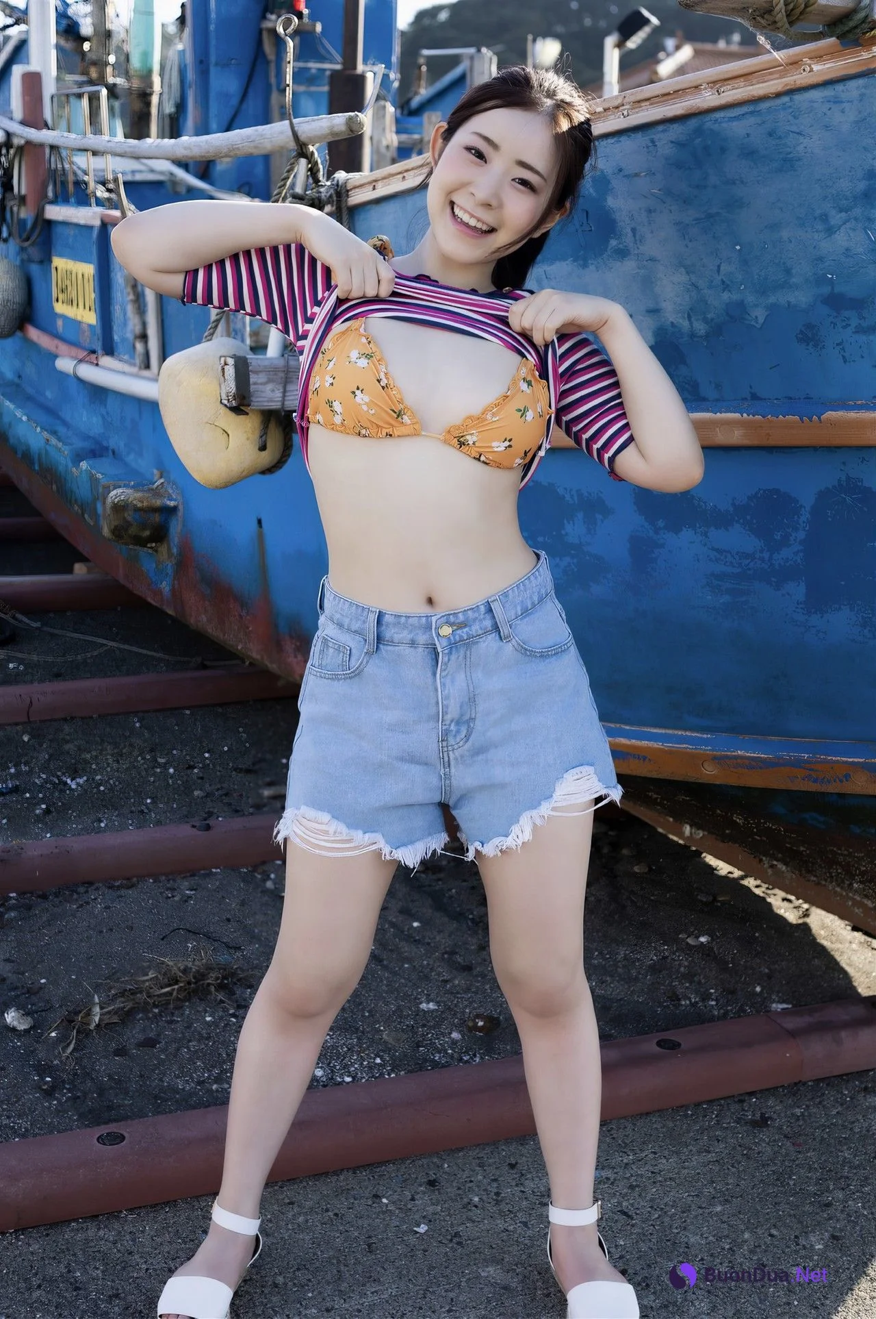 Ena Satsuki 沙月恵奈, ヌード写真集 [太陽とひまわり] Set.03 - รูปภาพ 2