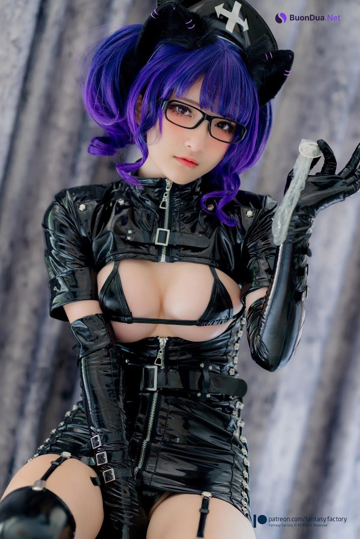 [Fantasy Factory] 小丁 – Cosplay写真 – 护士暗黑 - Photo 35