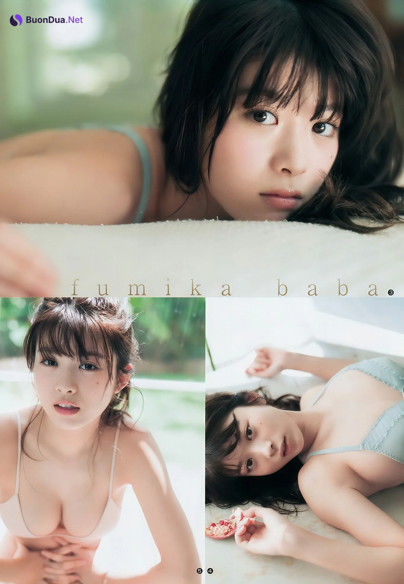 Fumika Baba 馬場ふみか, Sayako Ito 伊東紗冶子, Young Jump 2017 No.08 (ヤングジャンプ 2017年08号) - Photo 4
